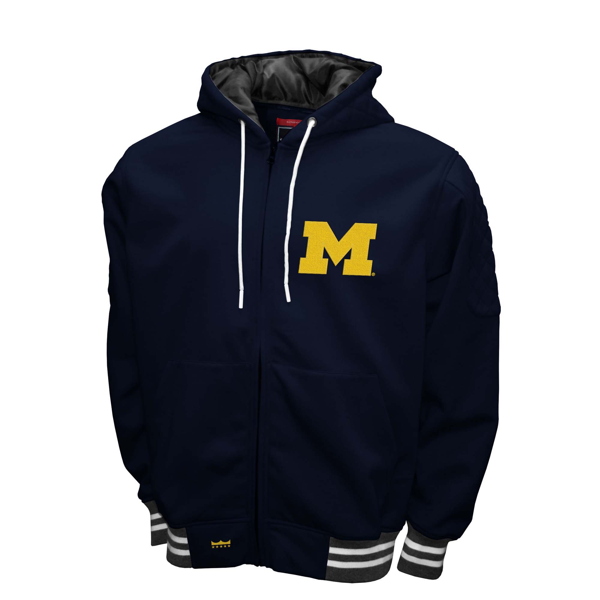Franchise Club Mens NCAA Teams The Grind Hoodie Style Jacket - Picture 10 of 23