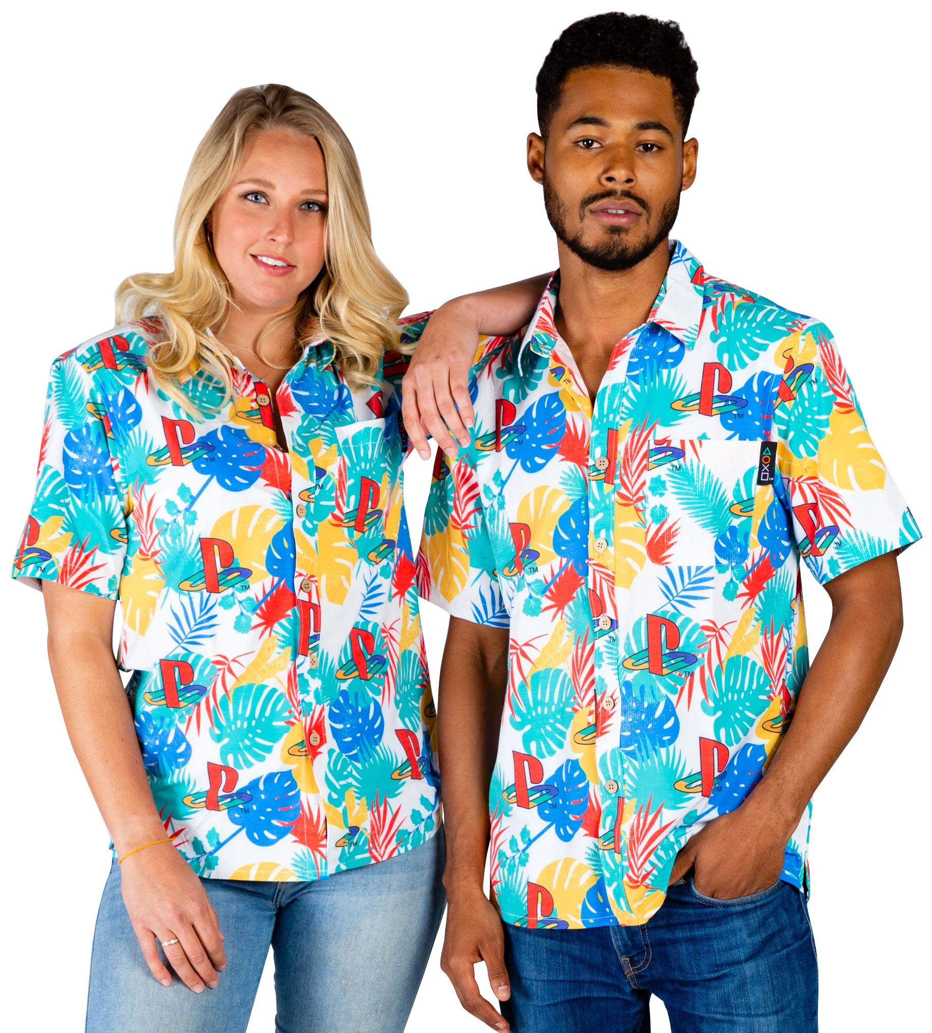 Shinesty Unisex Retro Logo Hawaiian Shirt Inspired By Playstation