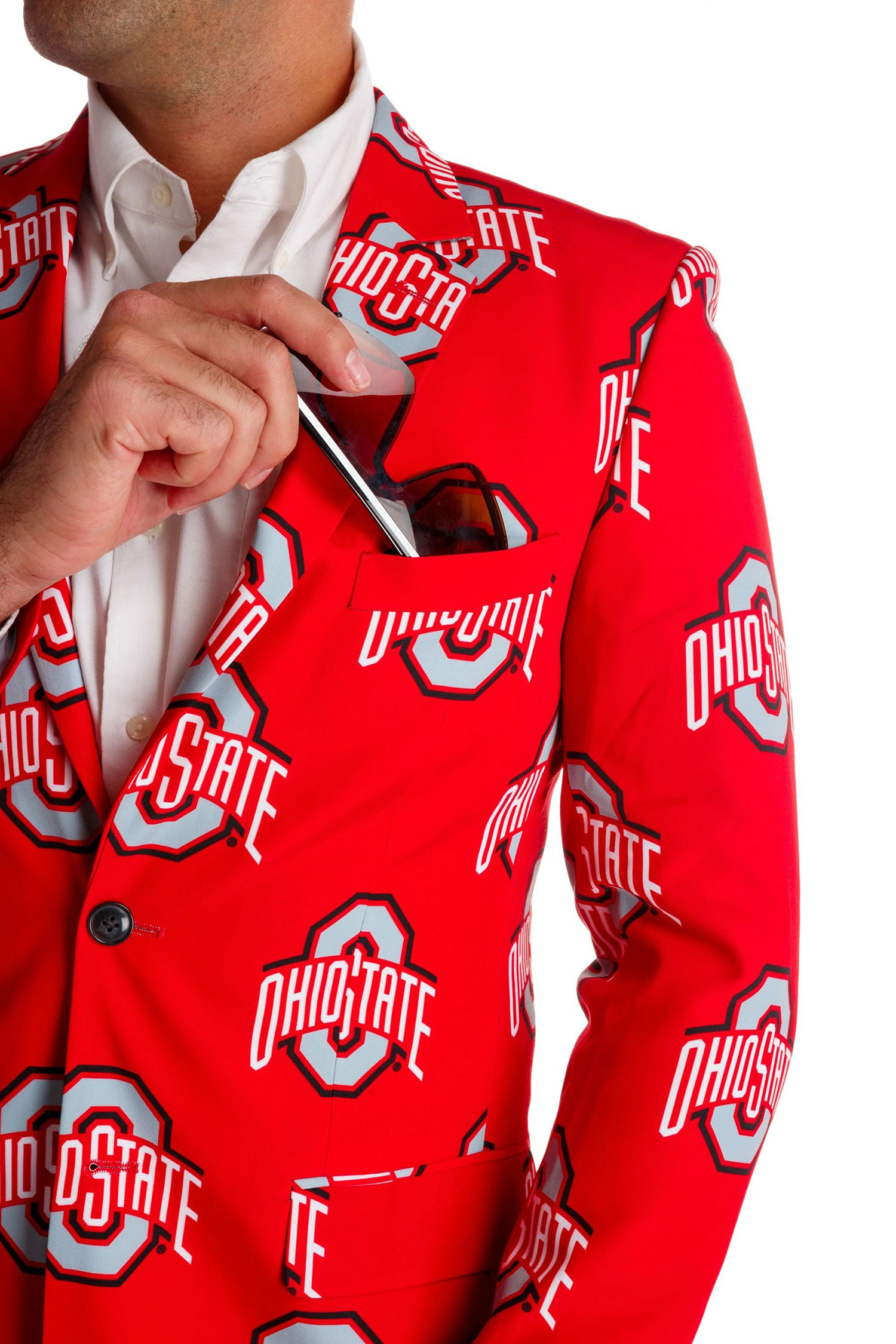 Tellum and Chop Mens College Game Day Blazer Coat Jacket
