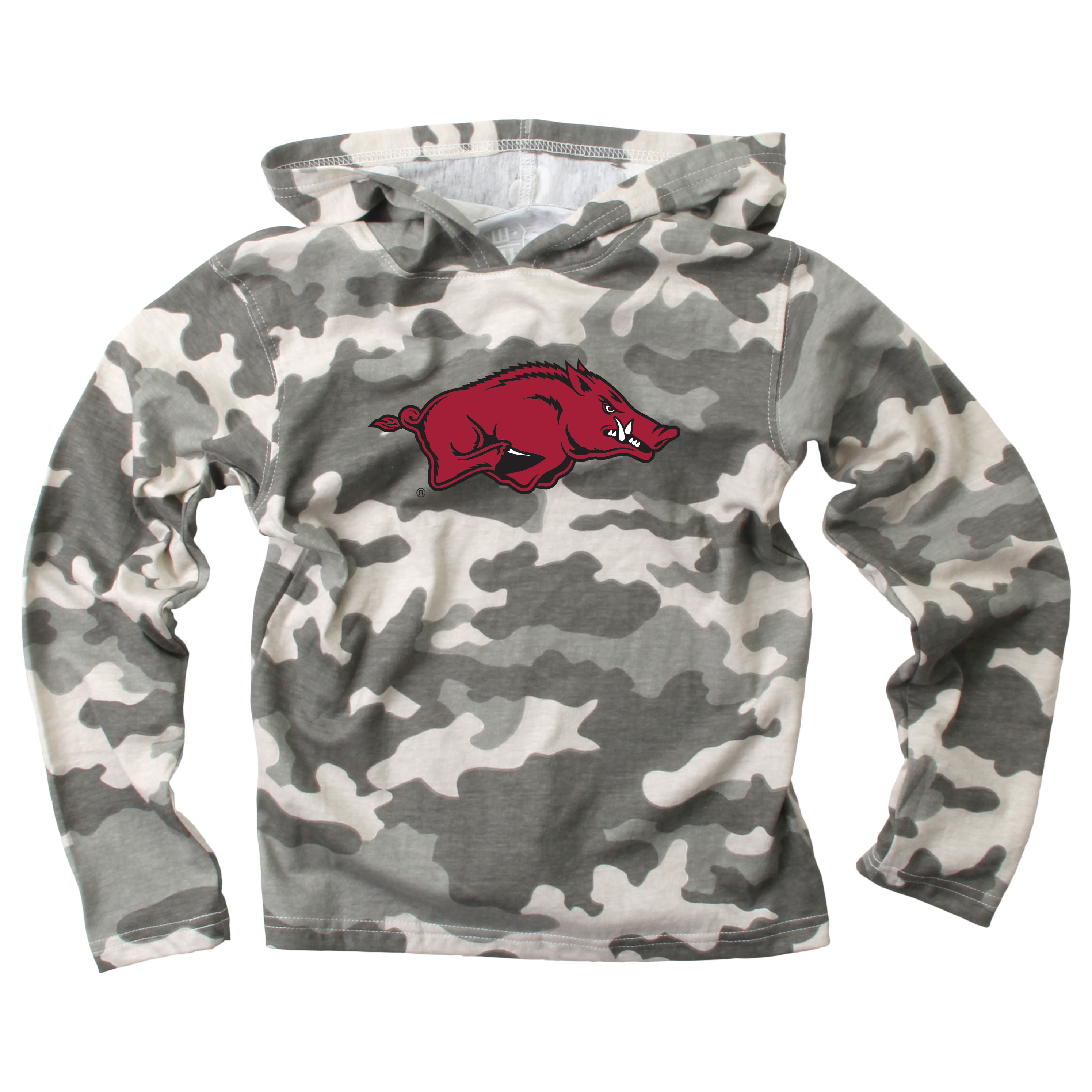 Wes and Willy Kid and Toddler NCAA Camo Long Sleeve Hooded T-Shirt - Picture 4 of 55