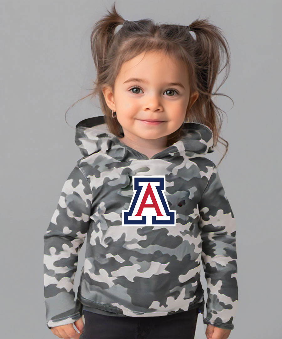 Wes and Willy Kid and Toddler NCAA Camo Long Sleeve Hooded T-Shirt - Picture 55 of 55