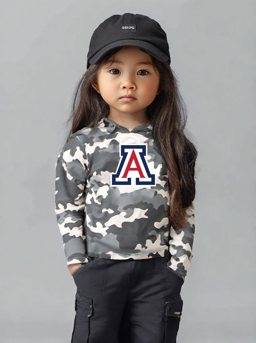 Wes and Willy Kid and Toddler NCAA Camo Long Sleeve Hooded T-Shirt - Picture 53 of 55