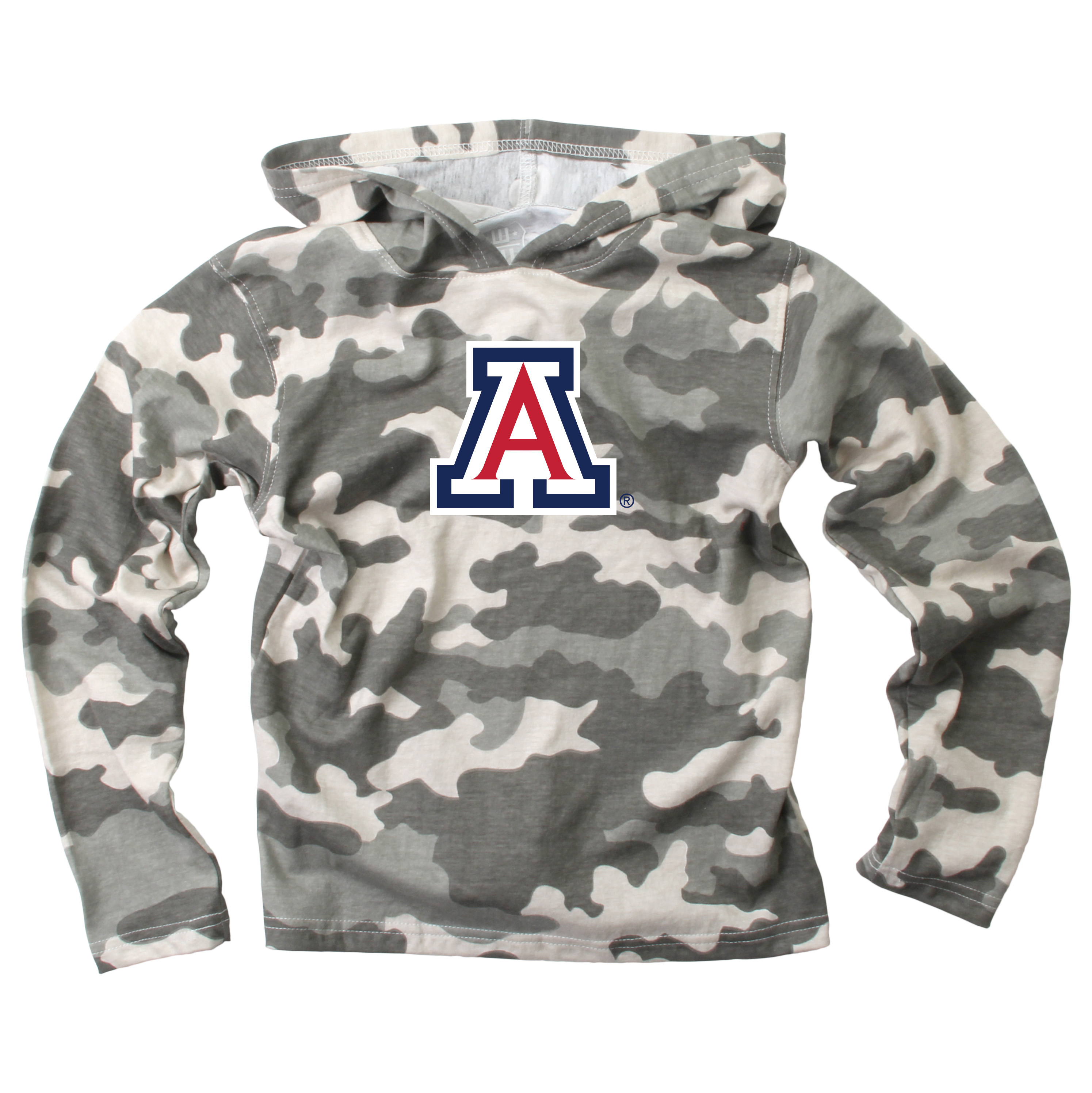 Wes and Willy Kid and Toddler NCAA Camo Long Sleeve Hooded T-Shirt - Picture 51 of 55