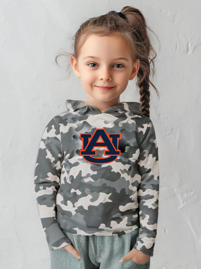 Wes and Willy Kid and Toddler NCAA Camo Long Sleeve Hooded T-Shirt - Picture 11 of 55