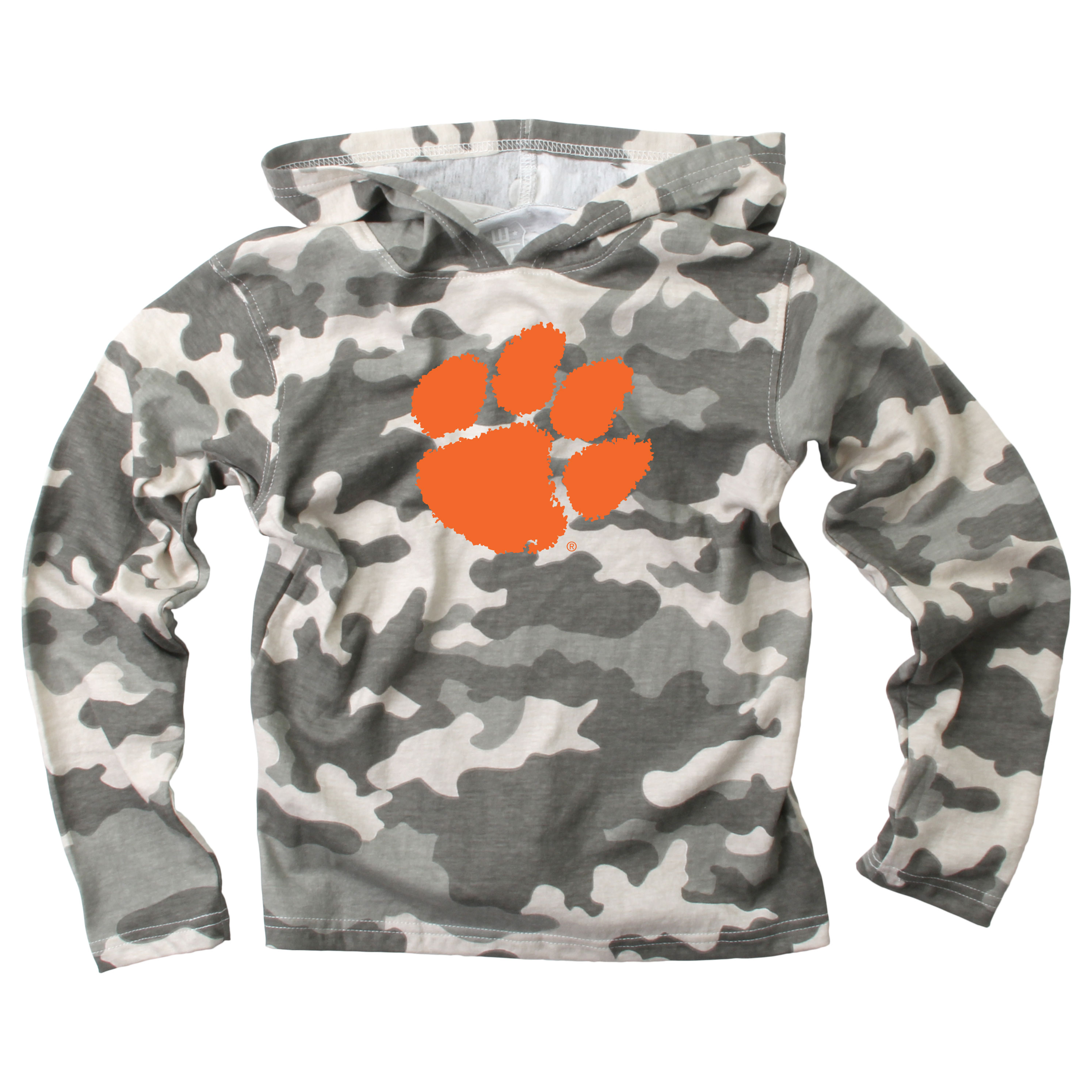 Wes and Willy Kid and Toddler NCAA Camo Long Sleeve Hooded T-Shirt - Picture 14 of 55