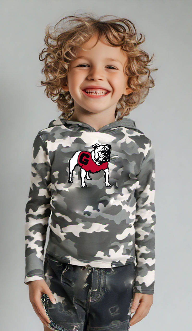 Wes and Willy Kid and Toddler NCAA Camo Long Sleeve Hooded T-Shirt - Picture 21 of 55