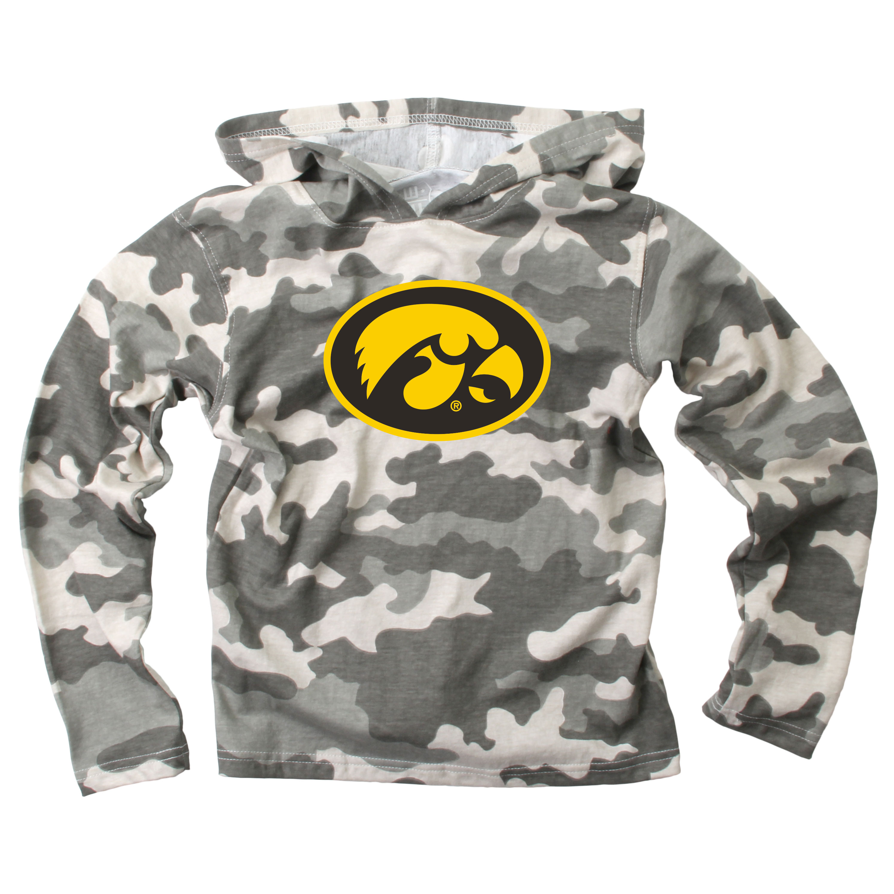 Wes and Willy Kid and Toddler NCAA Camo Long Sleeve Hooded T-Shirt - Picture 25 of 55