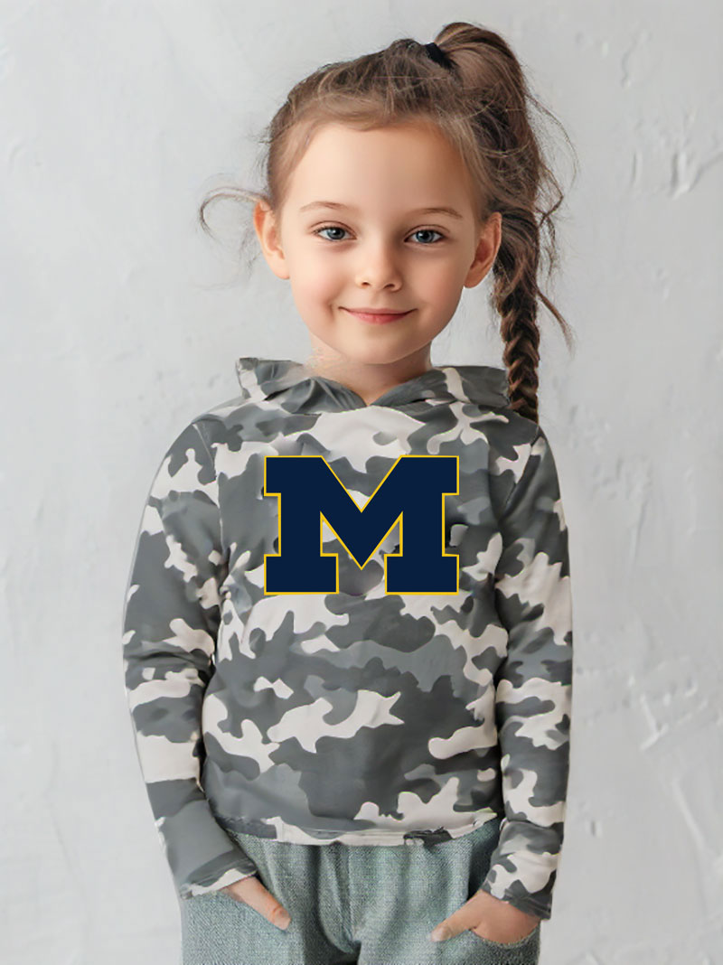 Wes and Willy Kid and Toddler NCAA Camo Long Sleeve Hooded T-Shirt - Picture 29 of 55