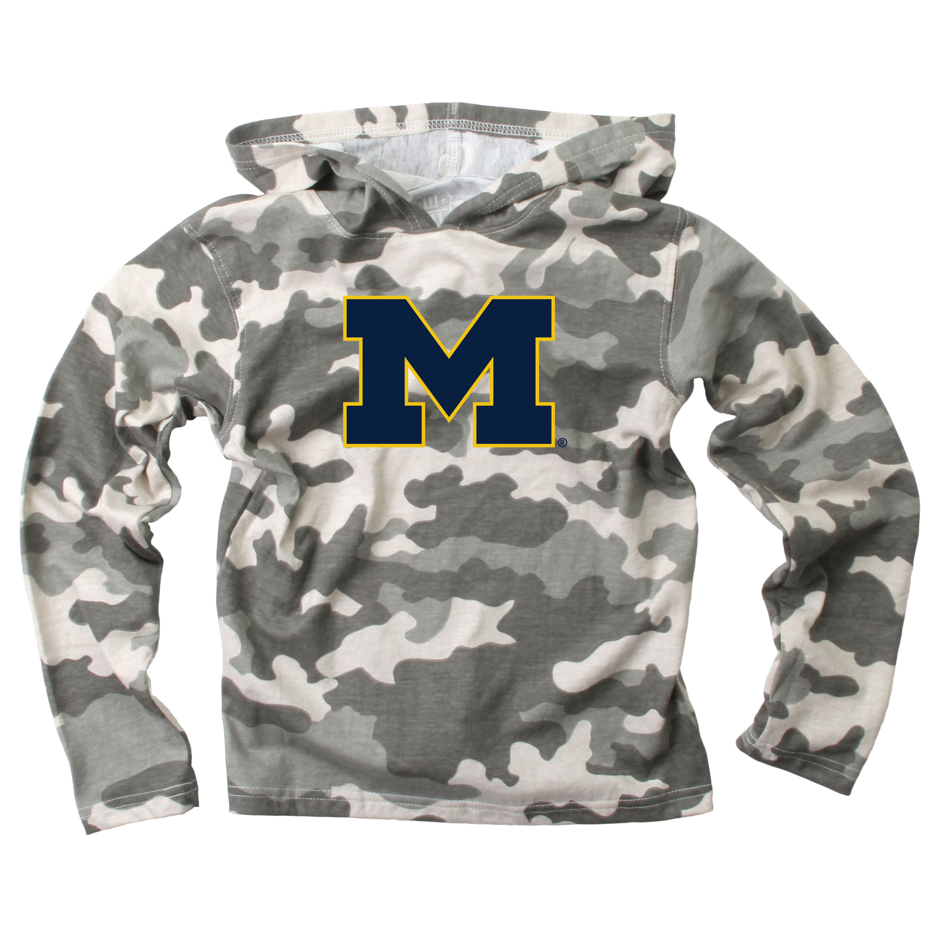 Wes and Willy Kid and Toddler NCAA Camo Long Sleeve Hooded T-Shirt - Picture 27 of 55