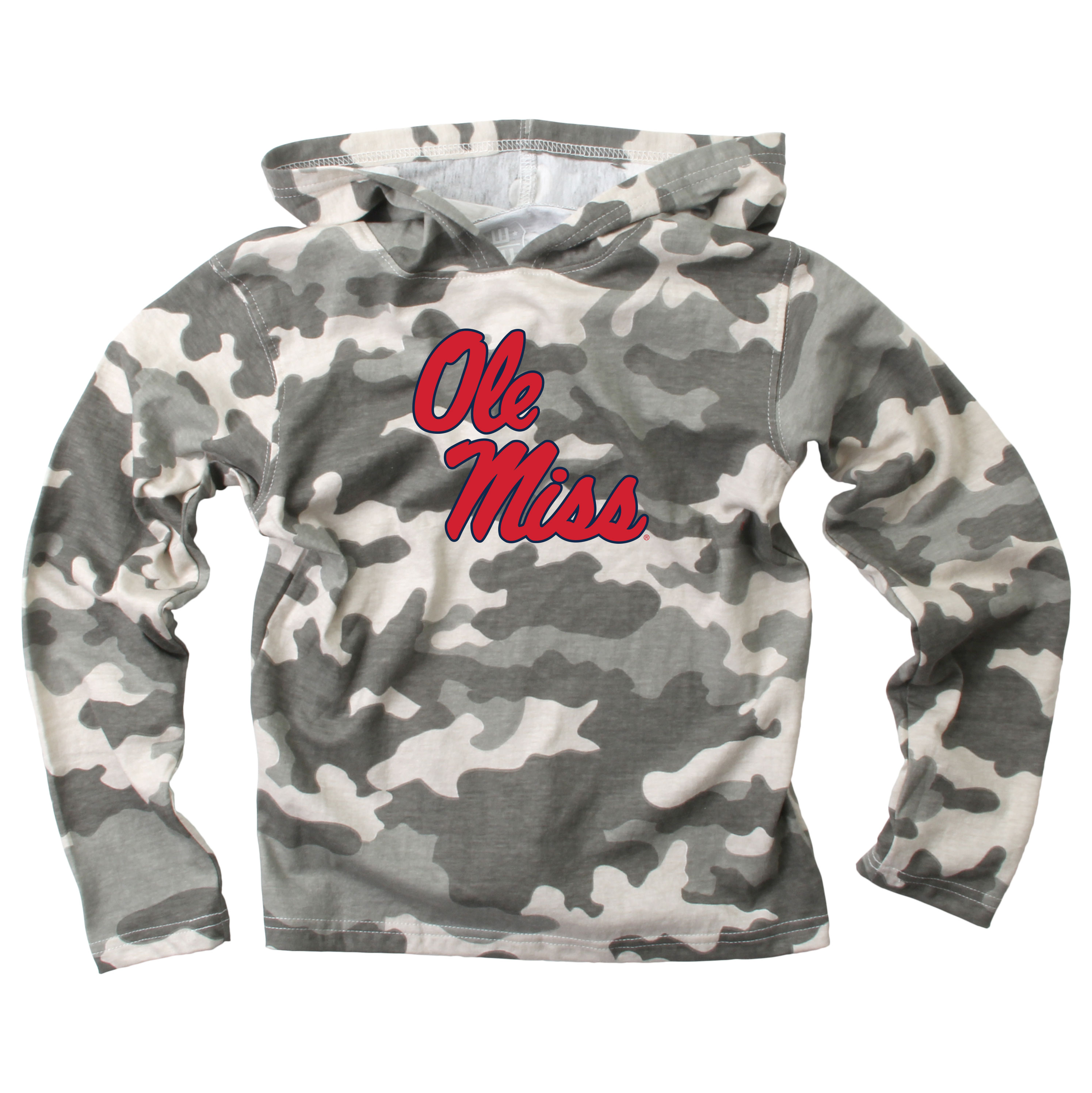 Wes and Willy Kid and Toddler NCAA Camo Long Sleeve Hooded T-Shirt - Picture 32 of 55