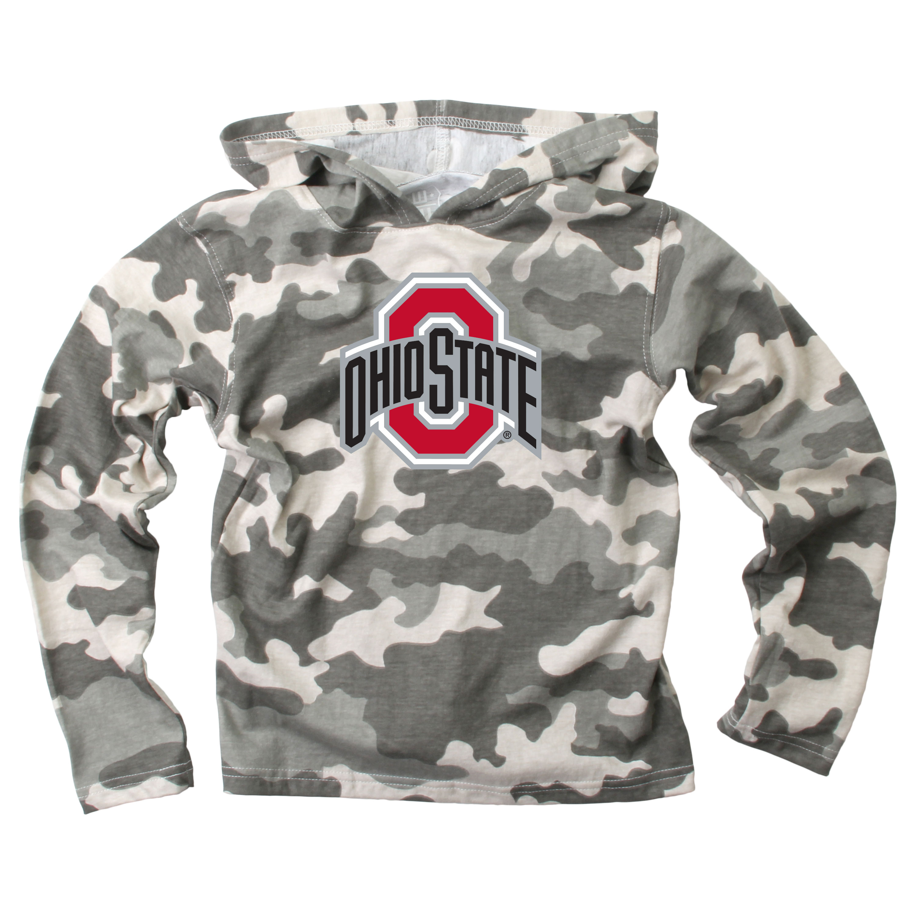 Wes and Willy Kid and Toddler NCAA Camo Long Sleeve Hooded T-Shirt - Picture 37 of 55