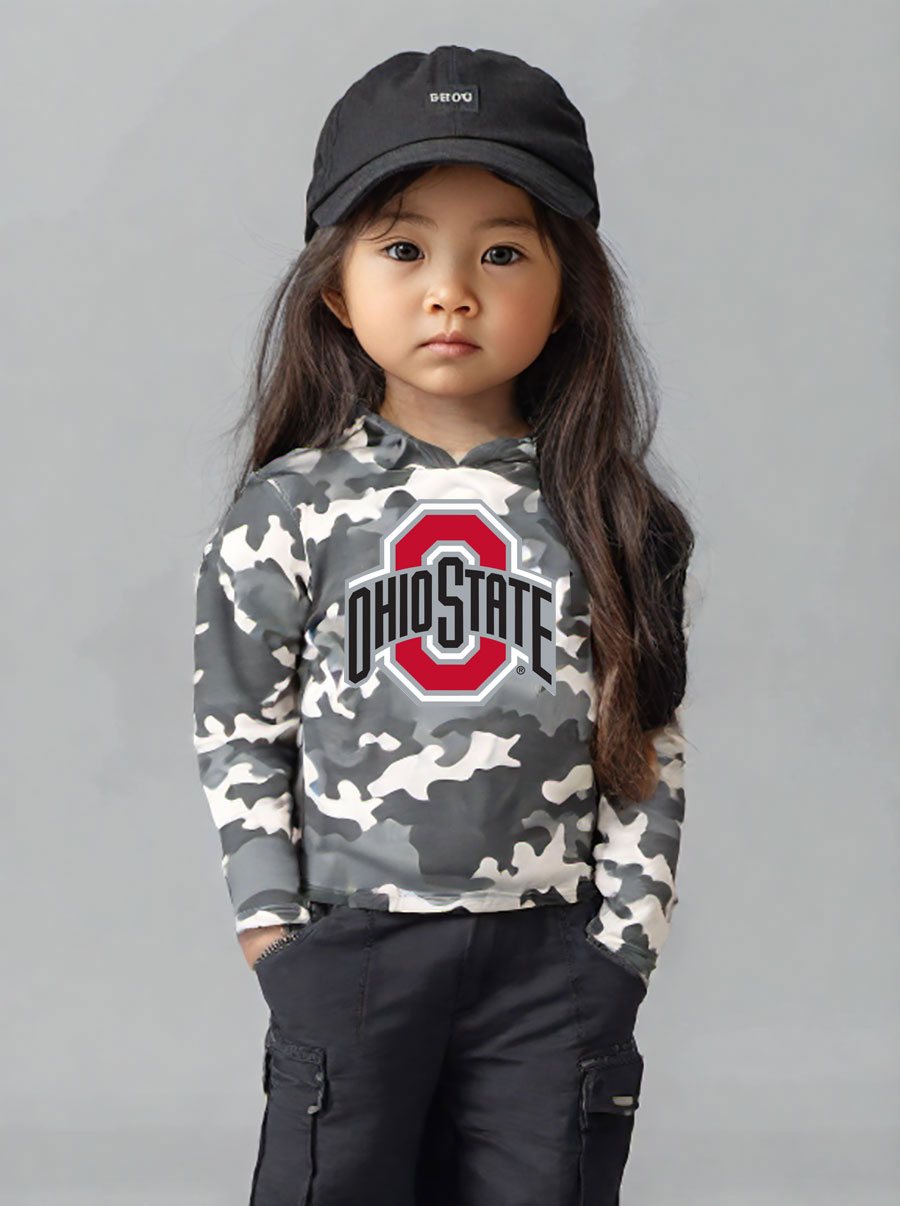 Wes and Willy Kid and Toddler NCAA Camo Long Sleeve Hooded T-Shirt - Picture 41 of 55