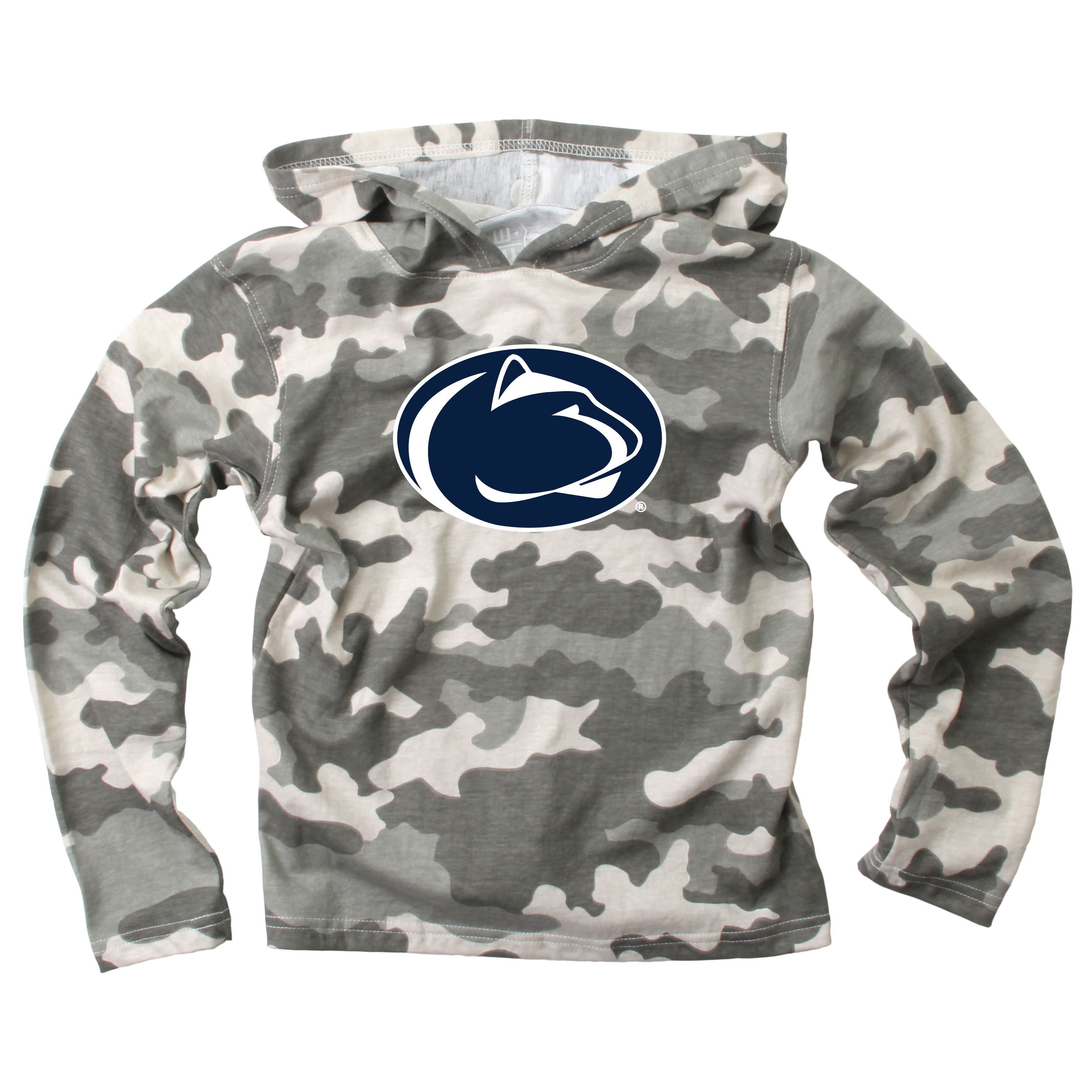 Wes and Willy Kid and Toddler NCAA Camo Long Sleeve Hooded T-Shirt - Picture 43 of 55