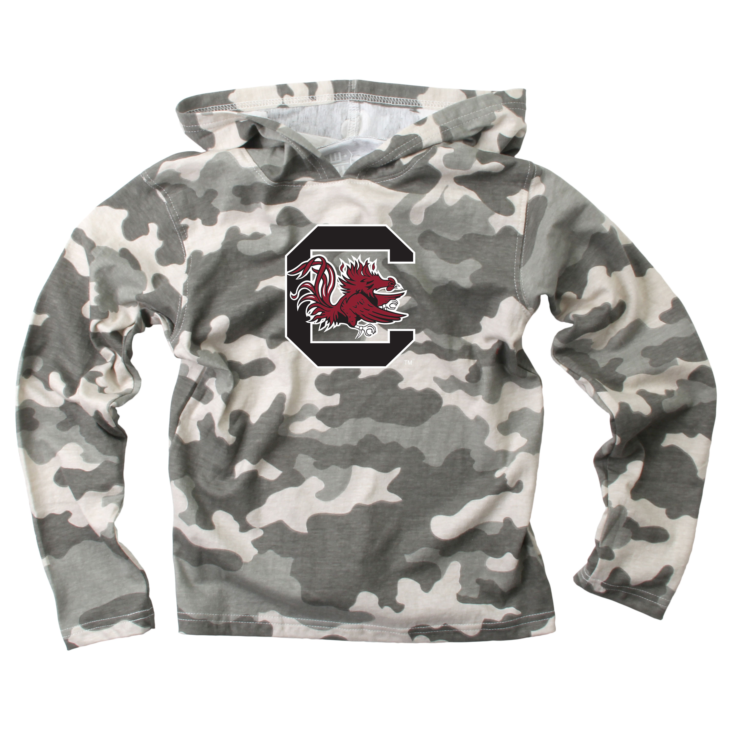 Wes and Willy Kid and Toddler NCAA Camo Long Sleeve Hooded T-Shirt - Picture 45 of 55