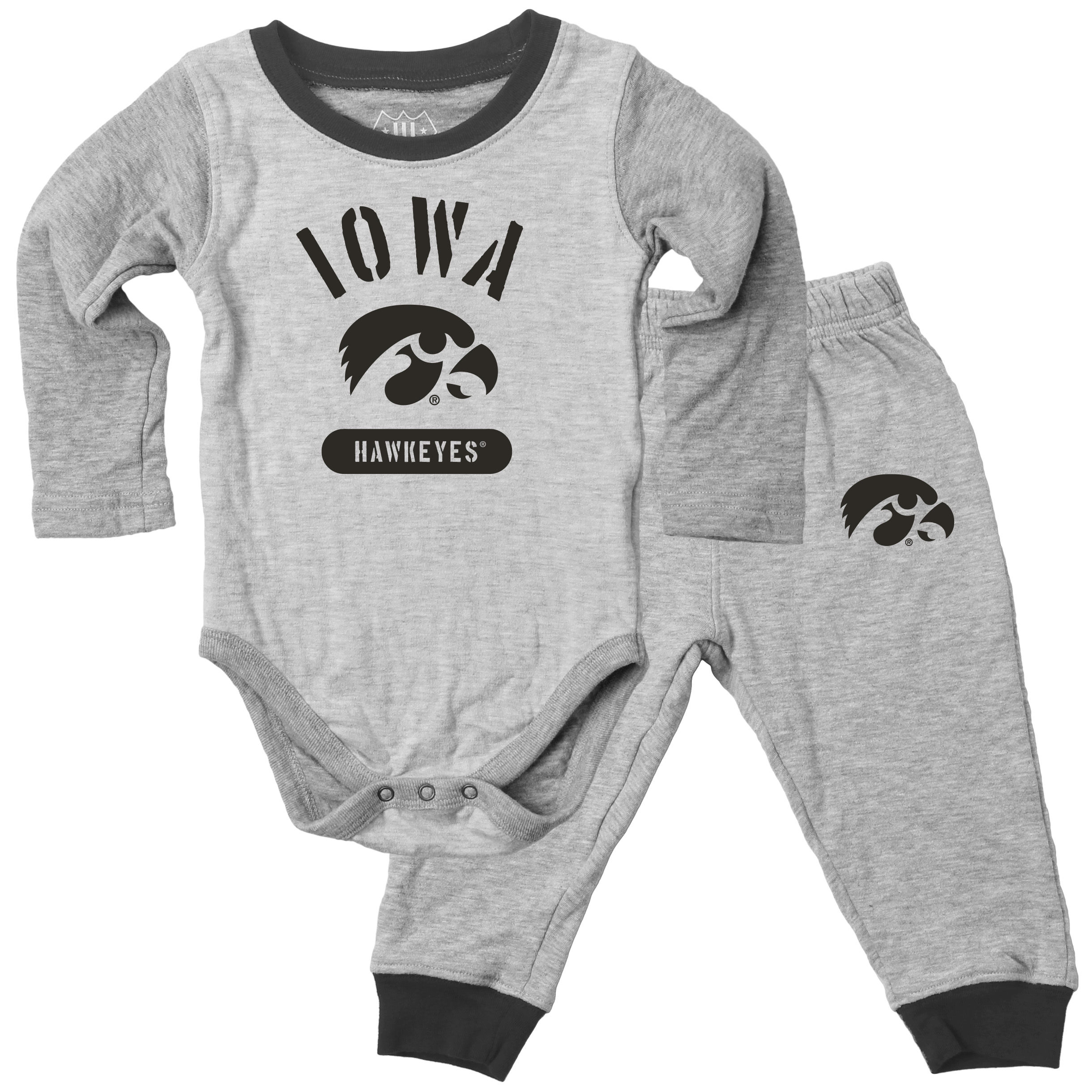 Wes and Willy Baby College Jie Jie Long Sleeve Bodysuit and Pant Set - Picture 11 of 19