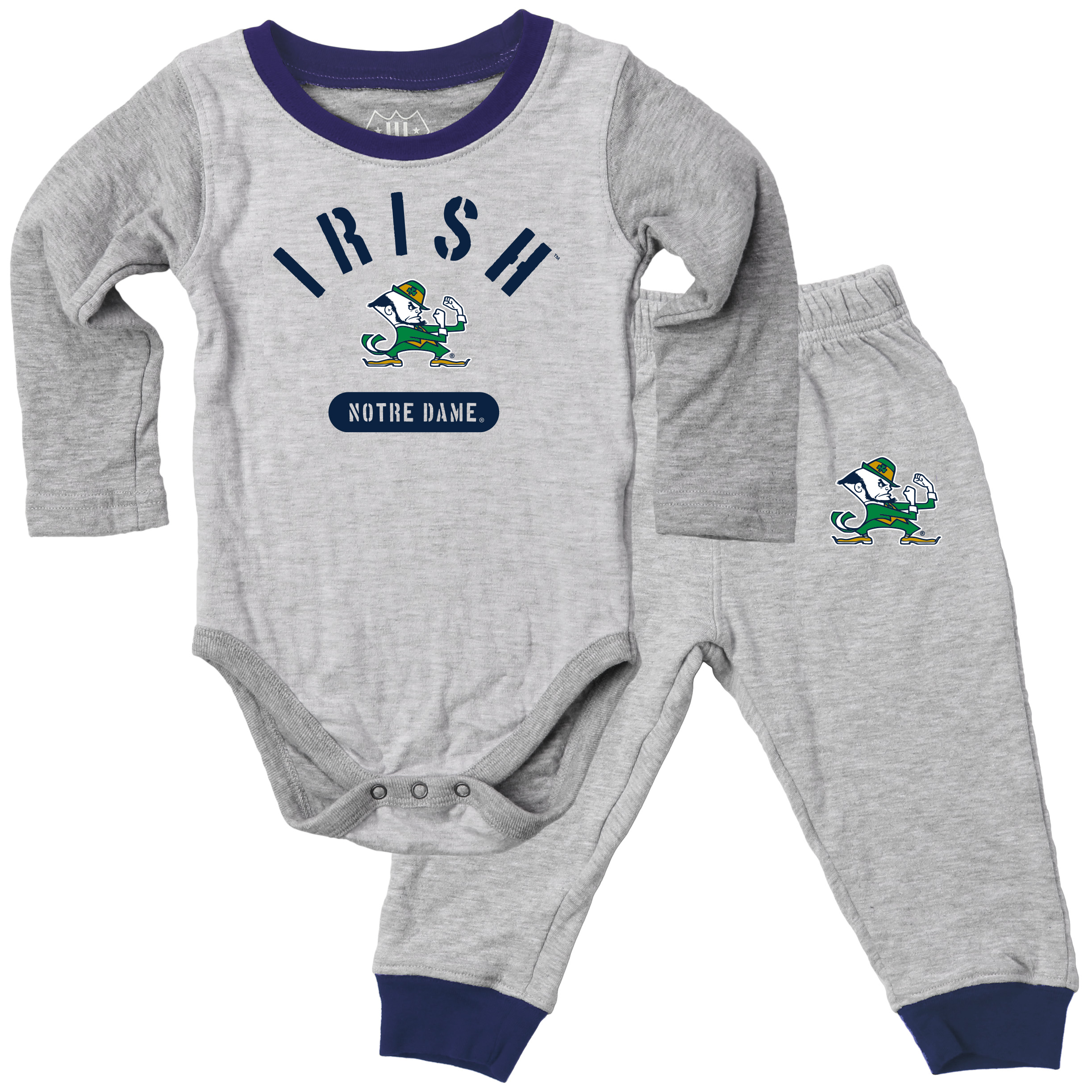 Wes and Willy Baby College Jie Jie Long Sleeve Bodysuit and Pant Set - Picture 7 of 19