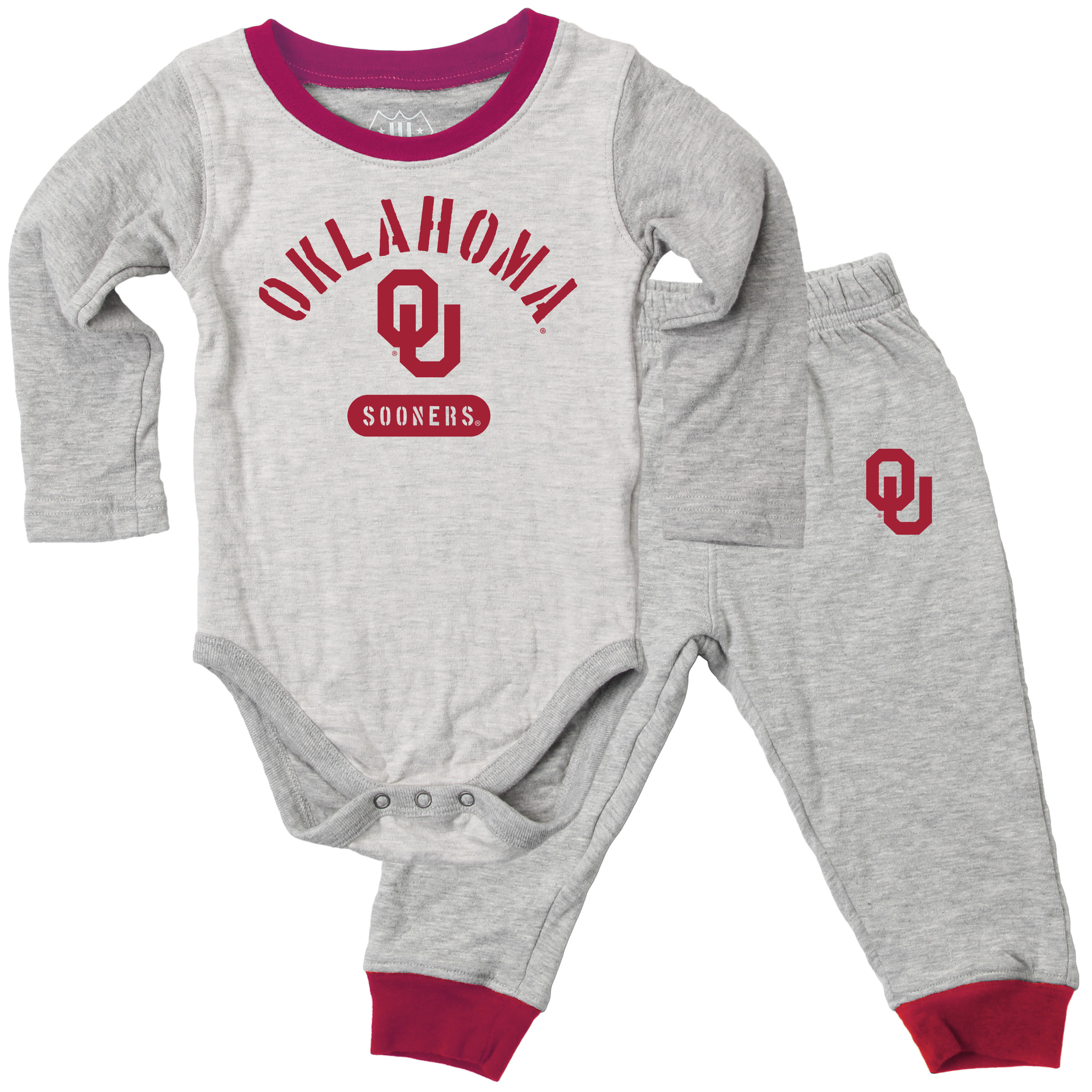 Wes and Willy Baby College Jie Jie Long Sleeve Bodysuit and Pant Set - Picture 14 of 19