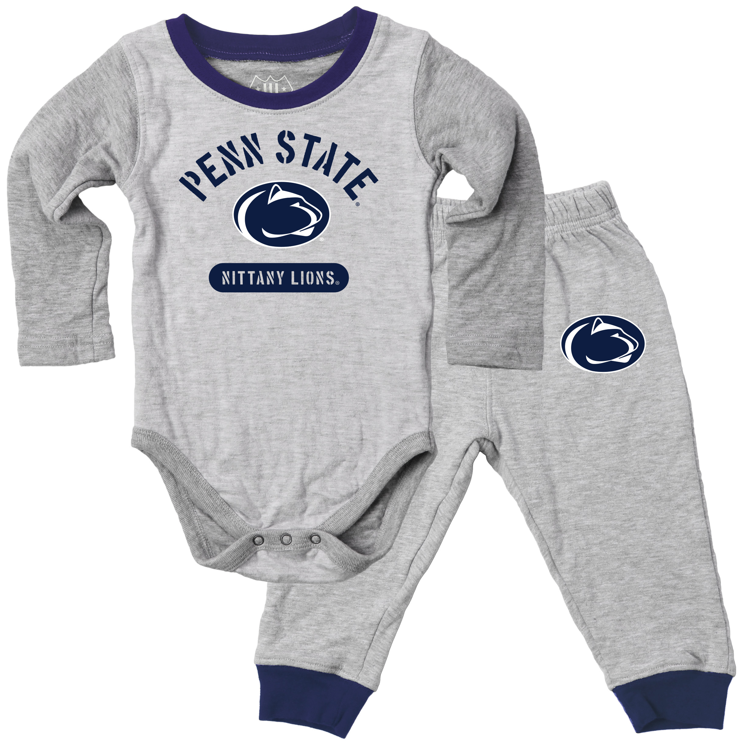 Wes and Willy Baby College Jie Jie Long Sleeve Bodysuit and Pant Set - Picture 15 of 19