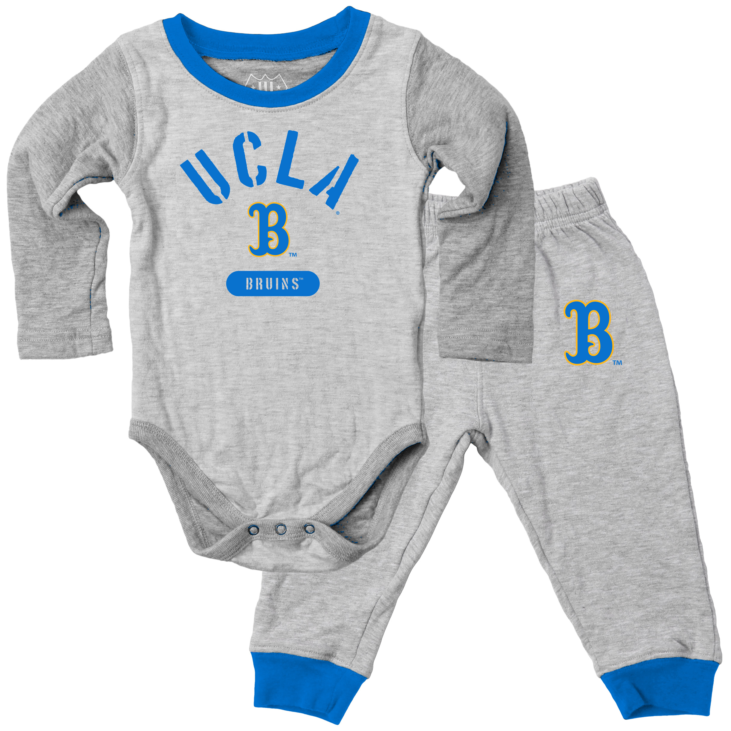 Wes and Willy Baby College Jie Jie Long Sleeve Bodysuit and Pant Set - Picture 10 of 19