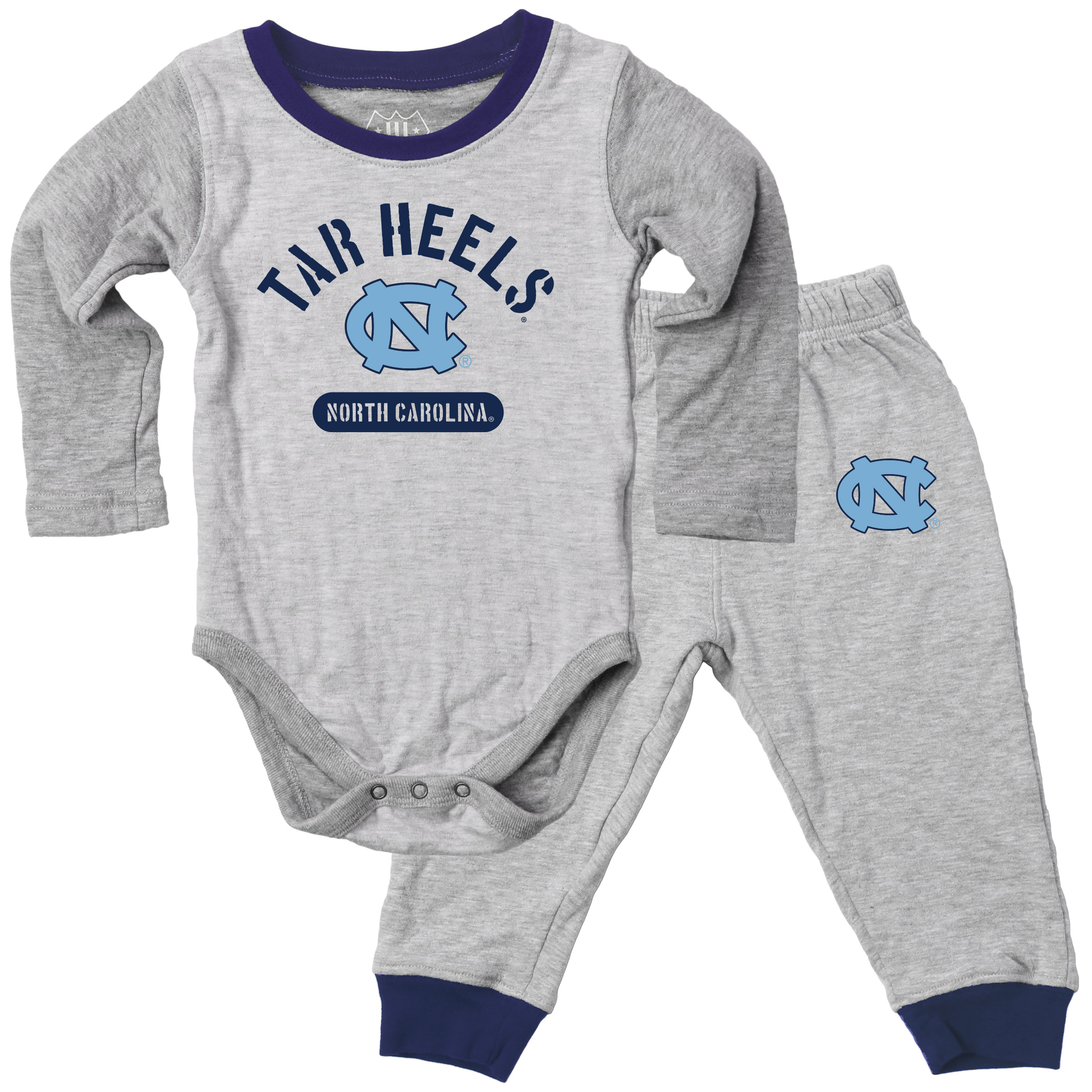 Wes and Willy Baby College Jie Jie Long Sleeve Bodysuit and Pant Set - Picture 18 of 19