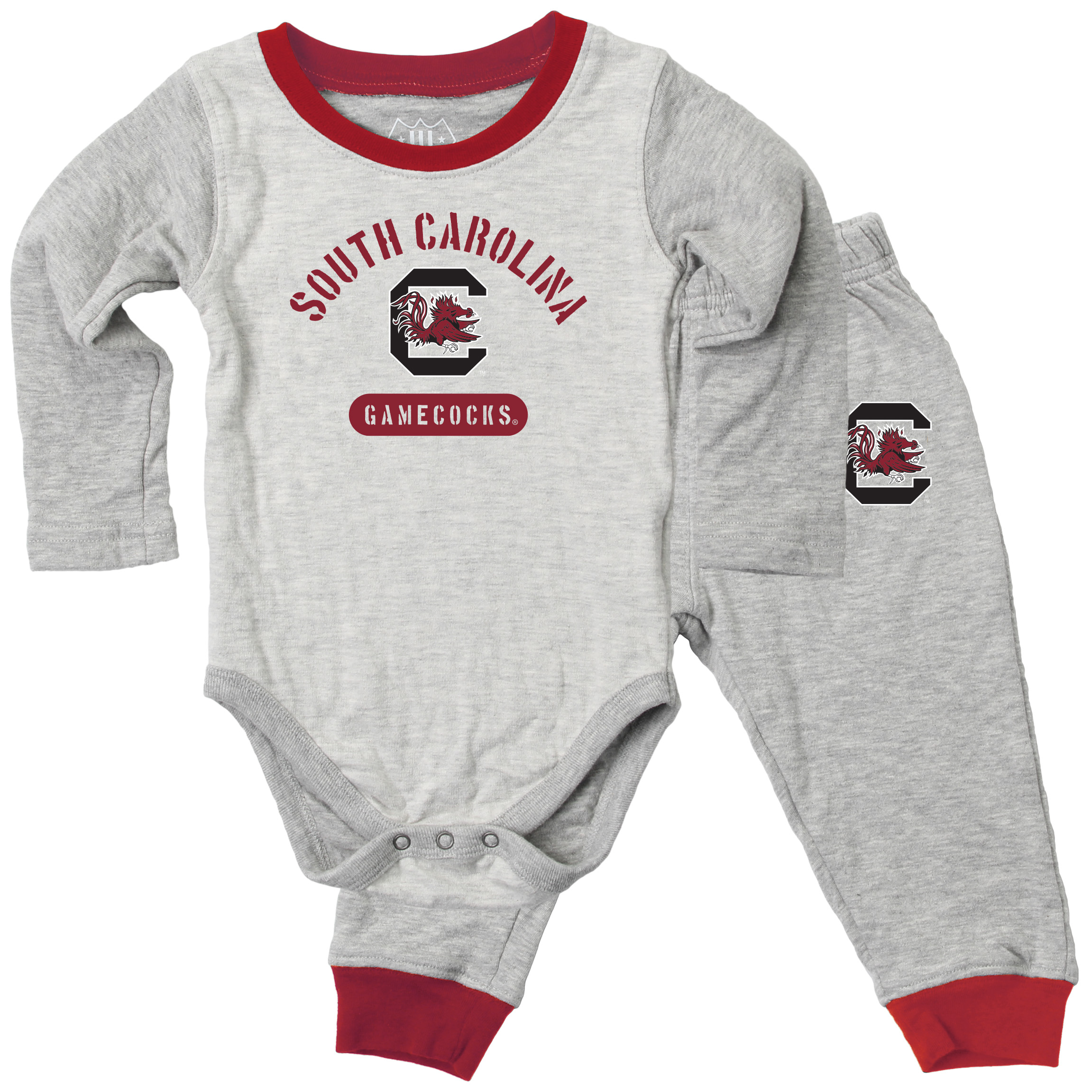 Wes and Willy Baby College Jie Jie Long Sleeve Bodysuit and Pant Set - Picture 19 of 19