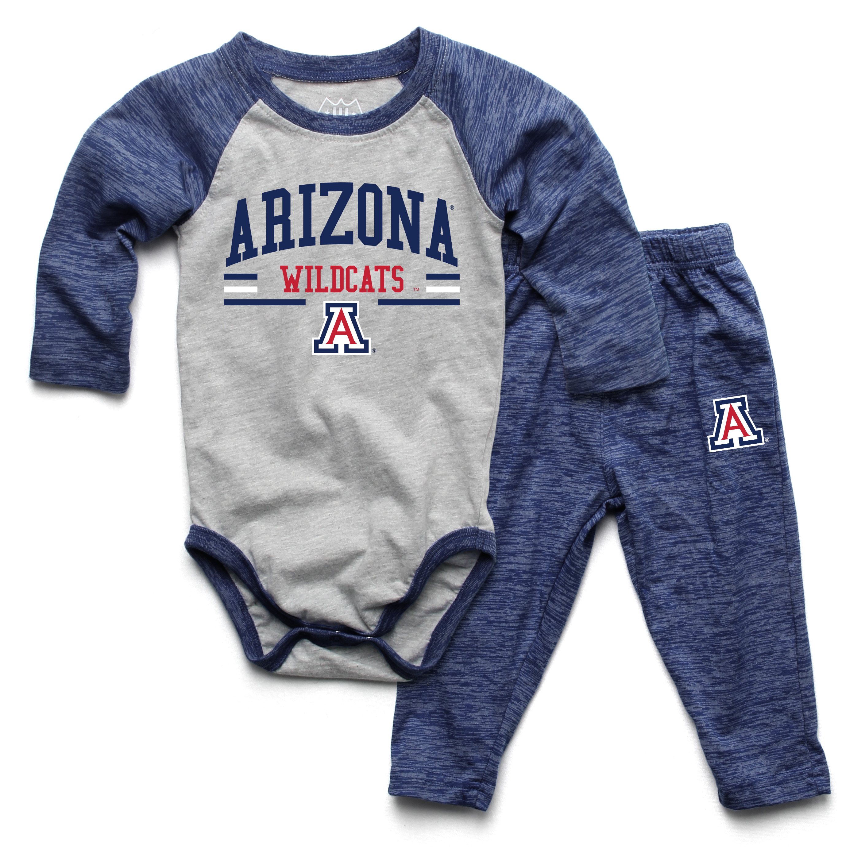 Wes and Willy Baby College Long Sleeve One Piece and Pant Set - Picture 4 of 70