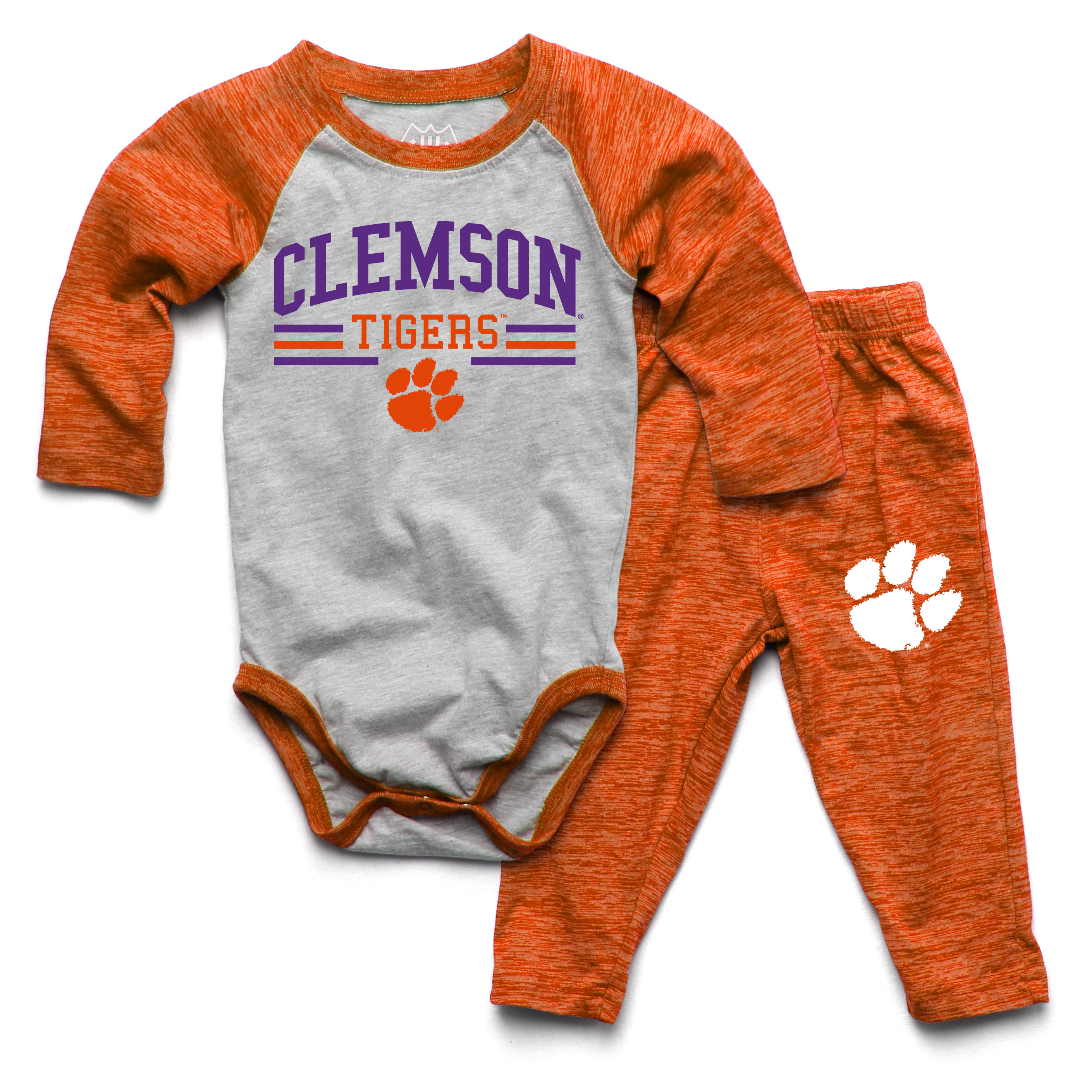 Wes and Willy Baby College Long Sleeve One Piece and Pant Set - Picture 14 of 70