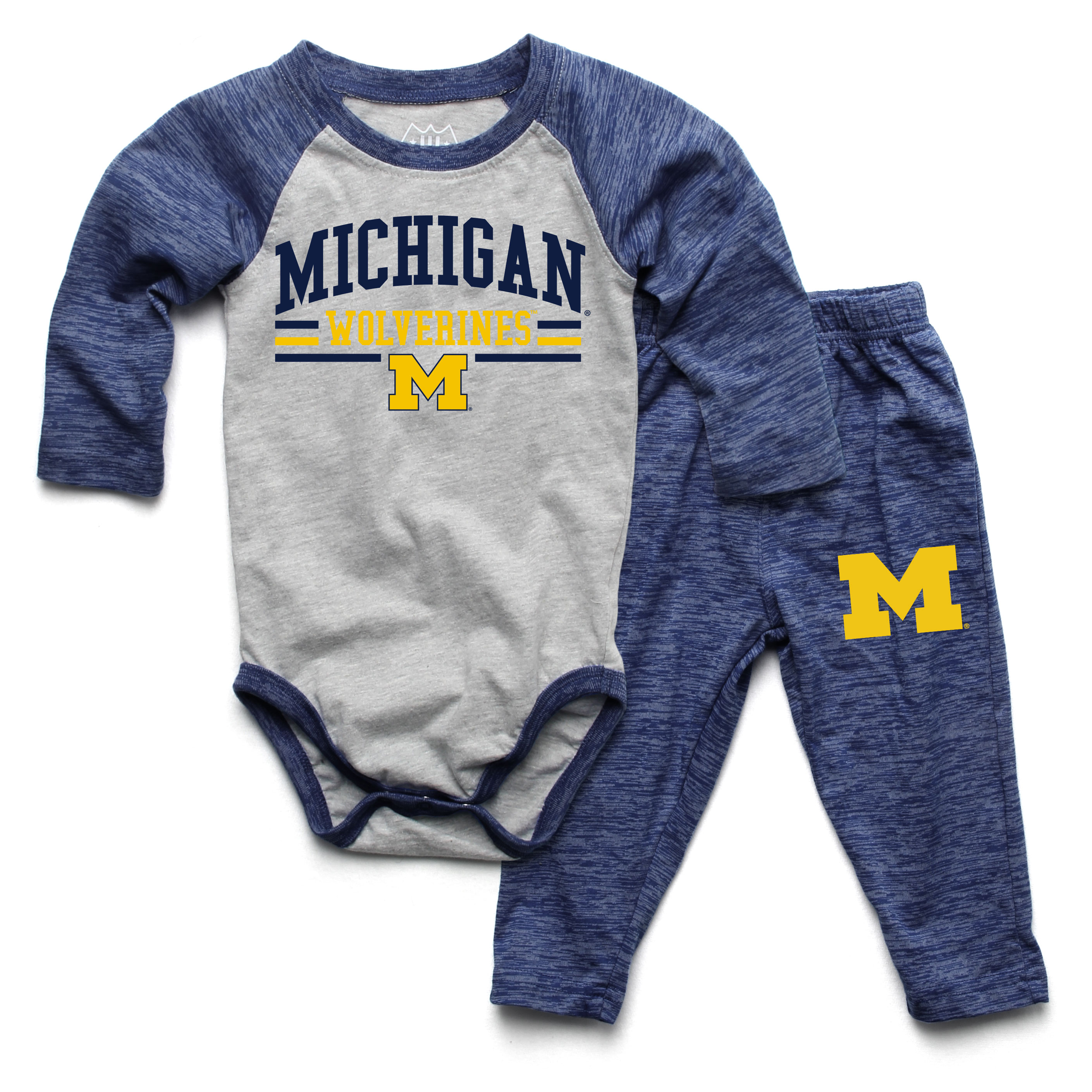 Wes and Willy Baby College Long Sleeve One Piece and Pant Set - Picture 59 of 70