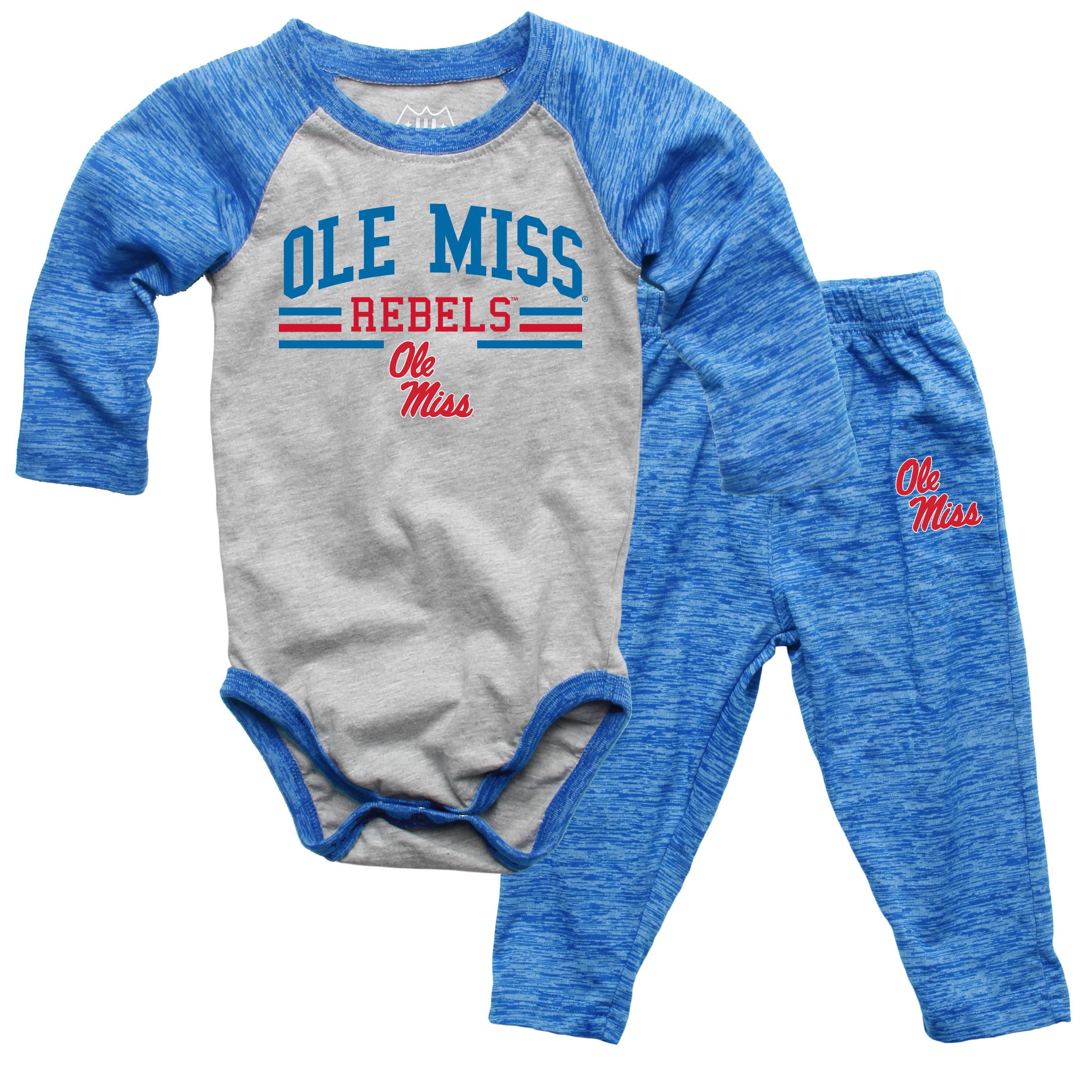 Wes and Willy Baby College Long Sleeve One Piece and Pant Set - Picture 43 of 70