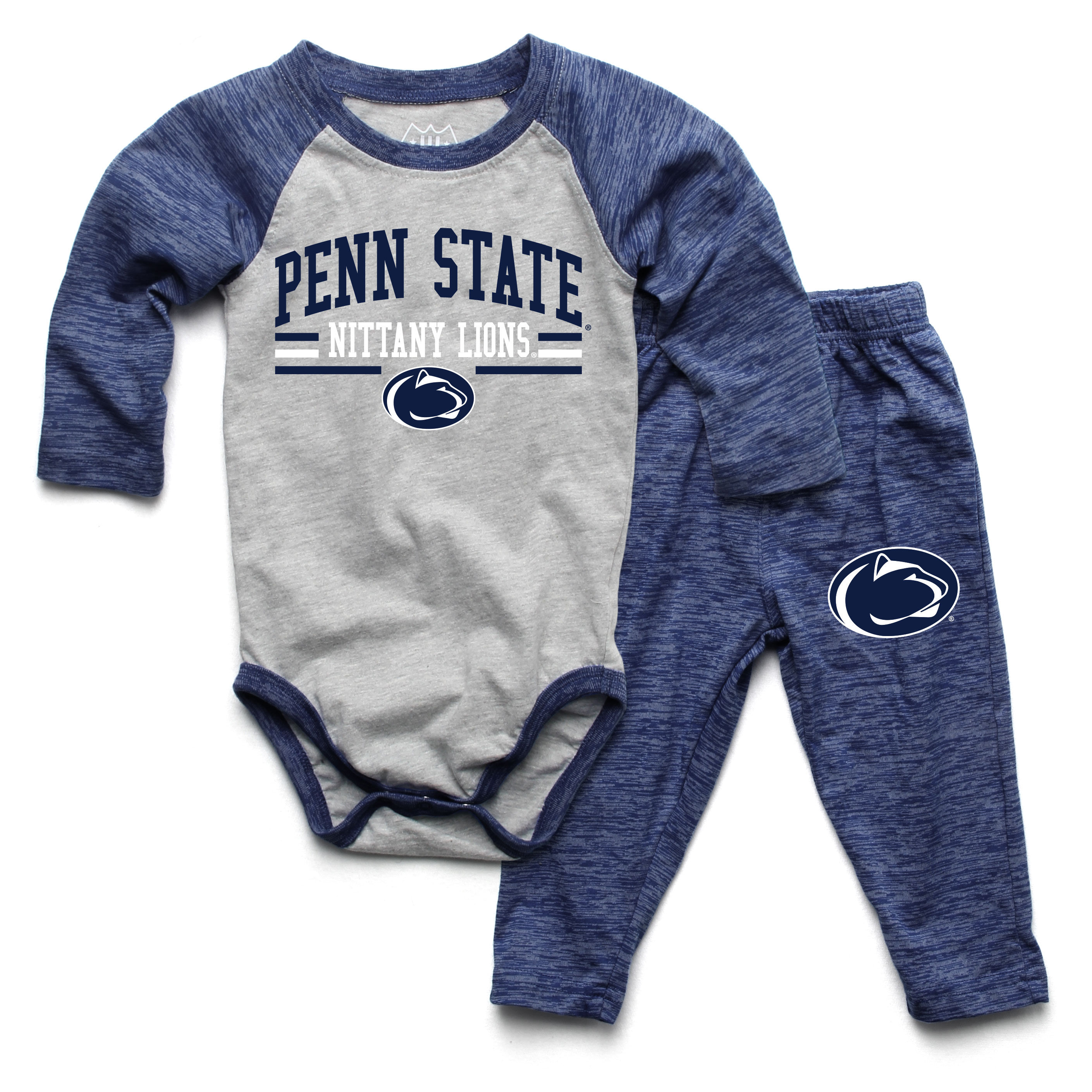 Wes and Willy Baby College Long Sleeve One Piece and Pant Set - Picture 69 of 70