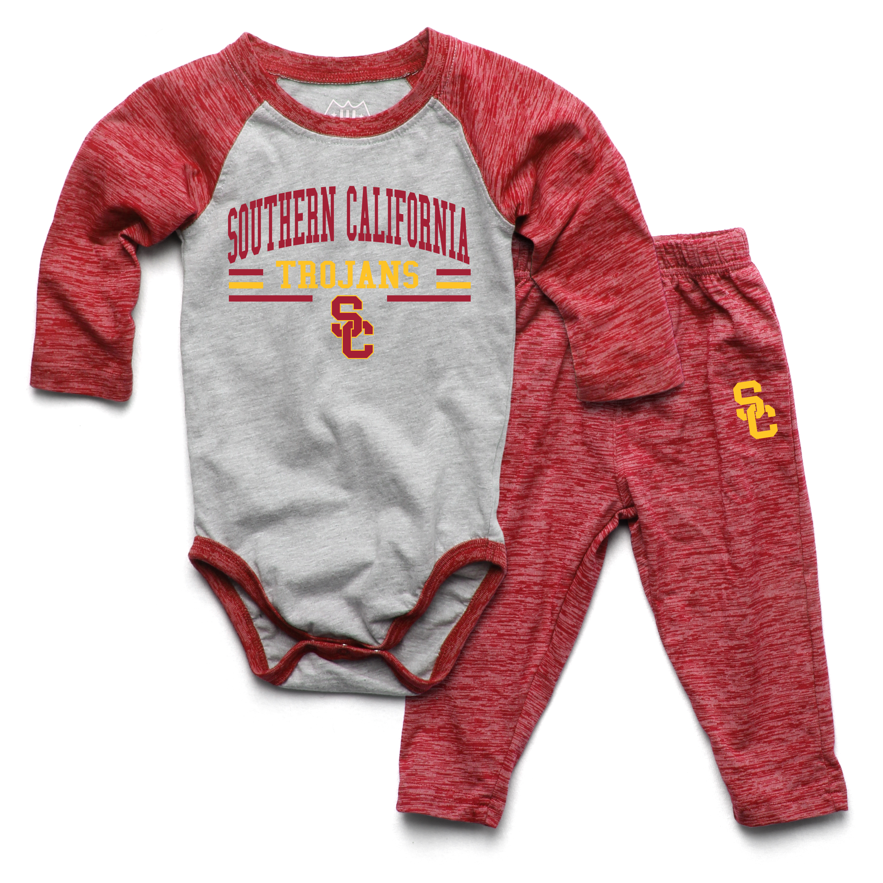 Wes and Willy Baby College Long Sleeve One Piece and Pant Set - Picture 26 of 70