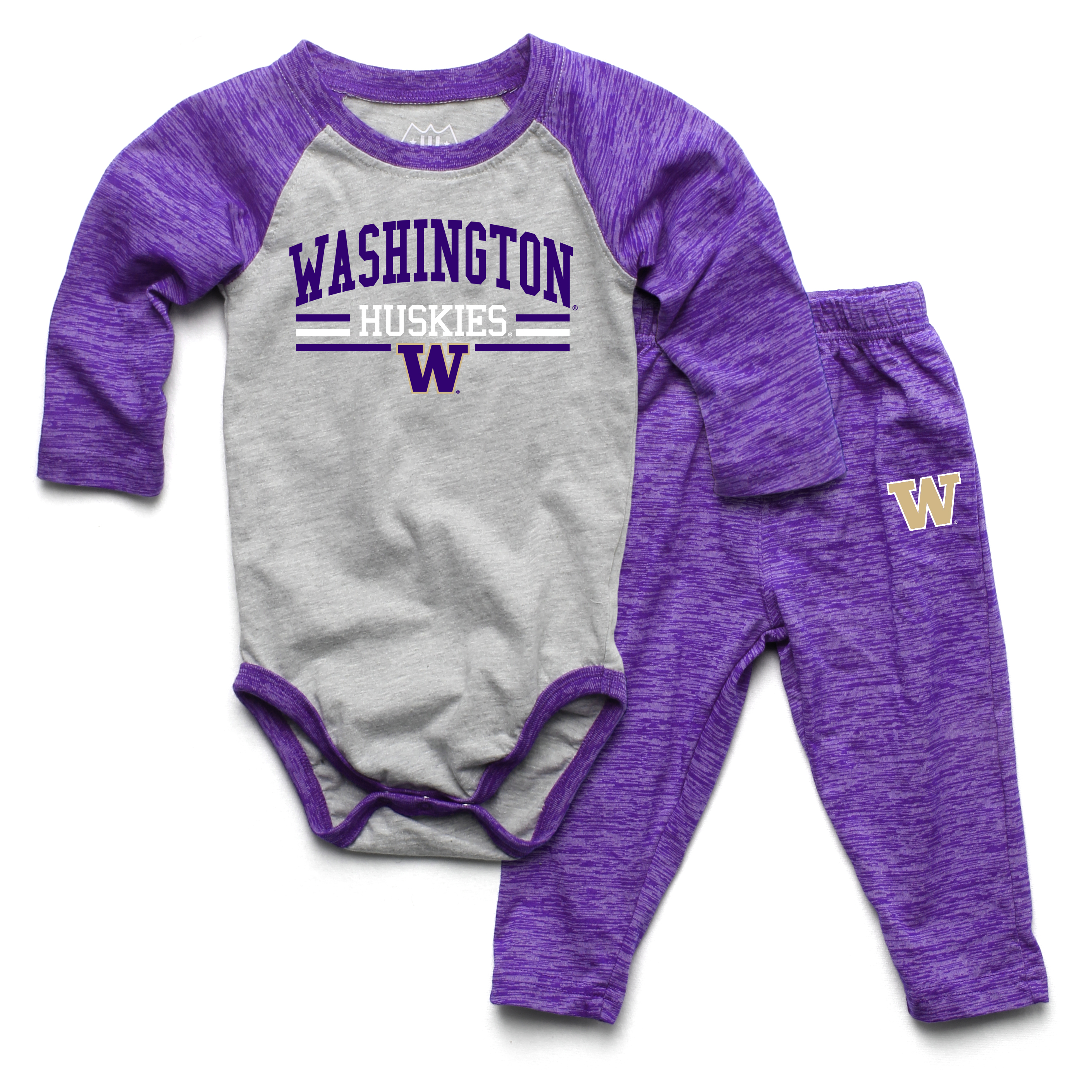 Wes and Willy Baby College Long Sleeve One Piece and Pant Set - Picture 30 of 70