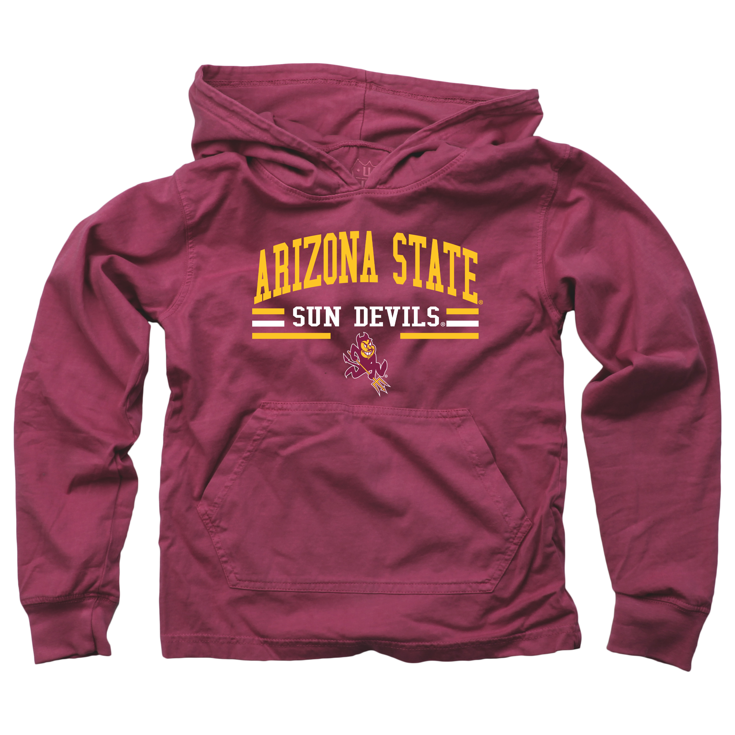 Wes and Willy Youth Boys Long Sleeve Hooded T-Shirt College Jersey Hoodie - Picture 2 of 63