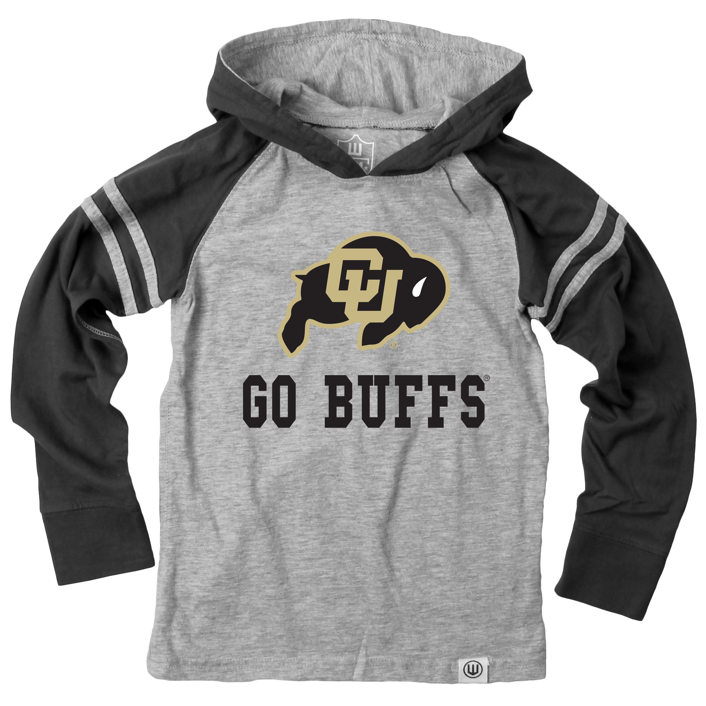 Wes and Willy Youth Boys College Team Long Sleeve Striped Hooded T-Shirt - Picture 7 of 46