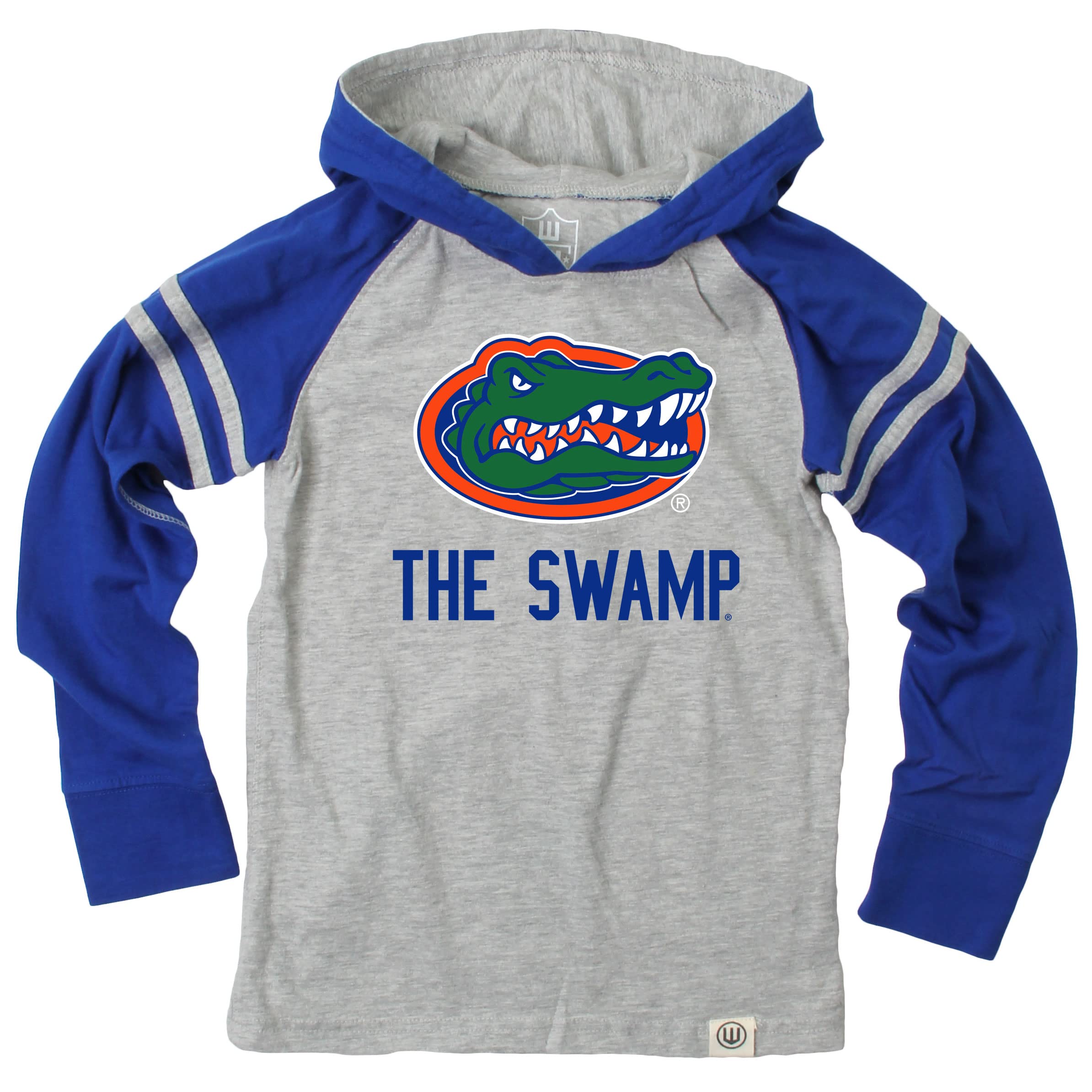 Wes and Willy Youth Boys College Team Long Sleeve Striped Hooded T-Shirt - Picture 14 of 46