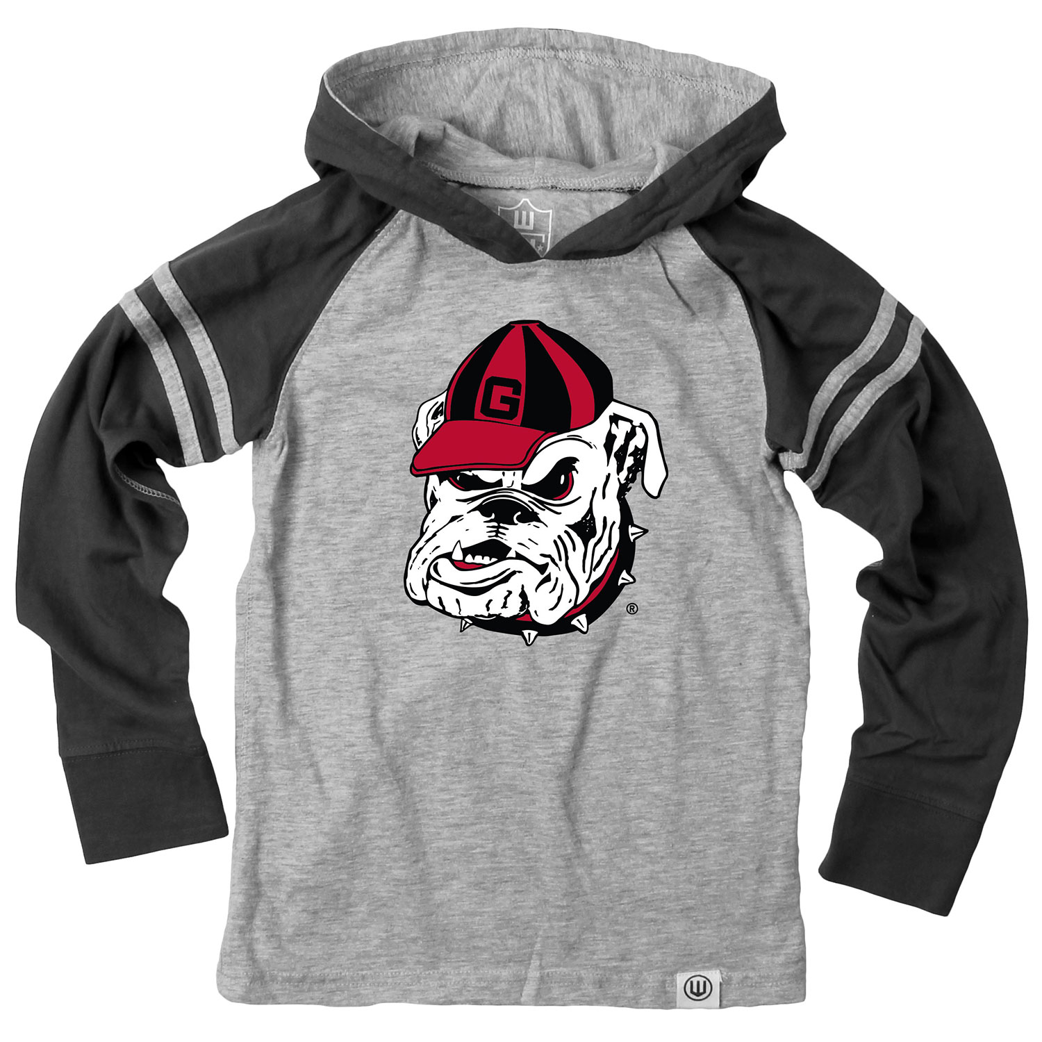 Wes and Willy Youth Boys College Team Long Sleeve Striped Hooded T-Shirt - Picture 16 of 46
