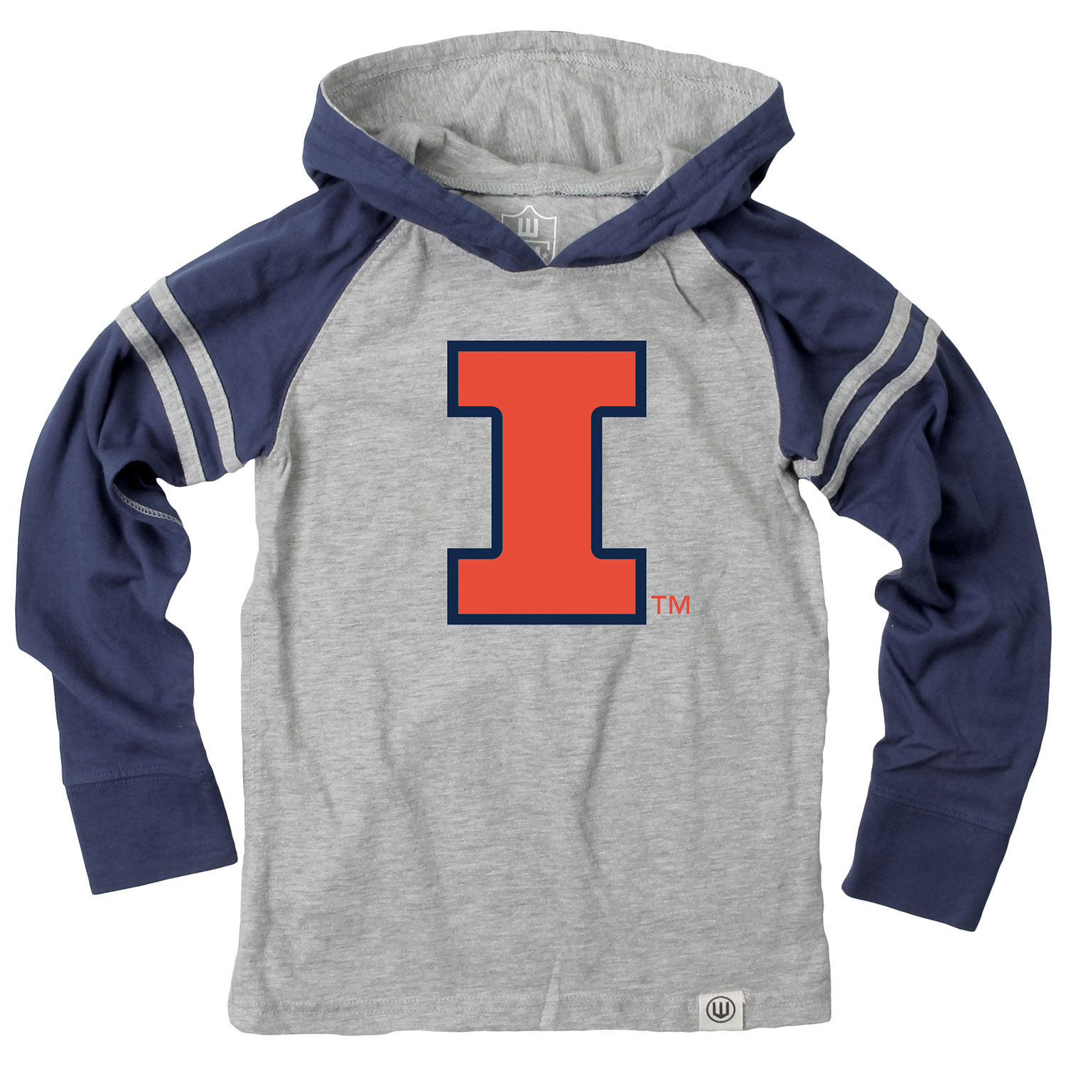 Wes and Willy Youth Boys College Team Long Sleeve Striped Hooded T-Shirt - Picture 18 of 46