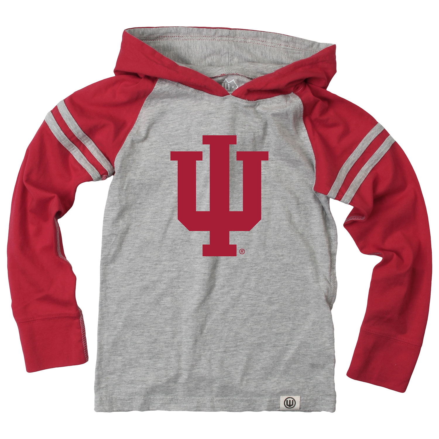 Wes and Willy Youth Boys College Team Long Sleeve Striped Hooded T-Shirt - Picture 19 of 46