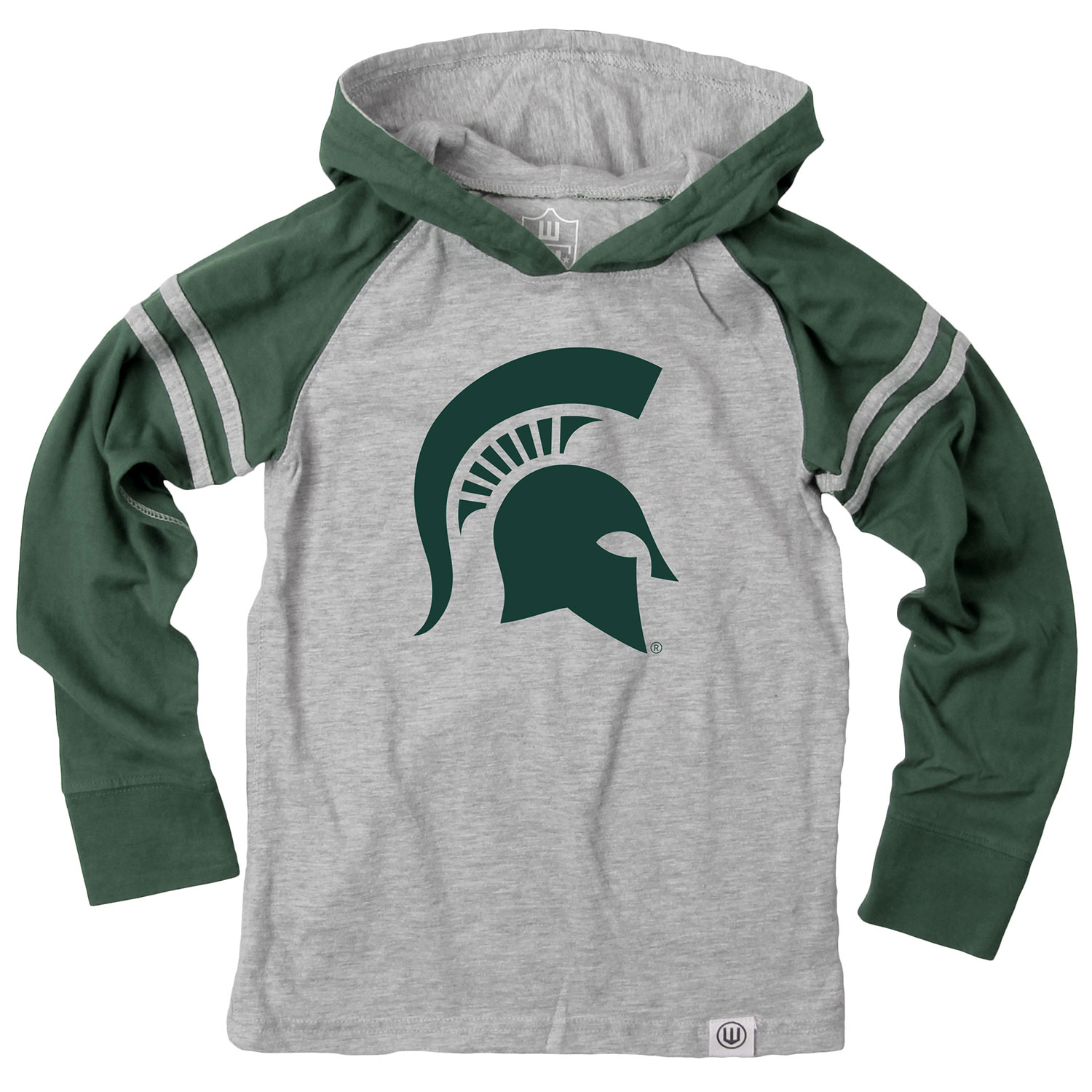 Wes and Willy Youth Boys College Team Long Sleeve Striped Hooded T-Shirt - Picture 23 of 46