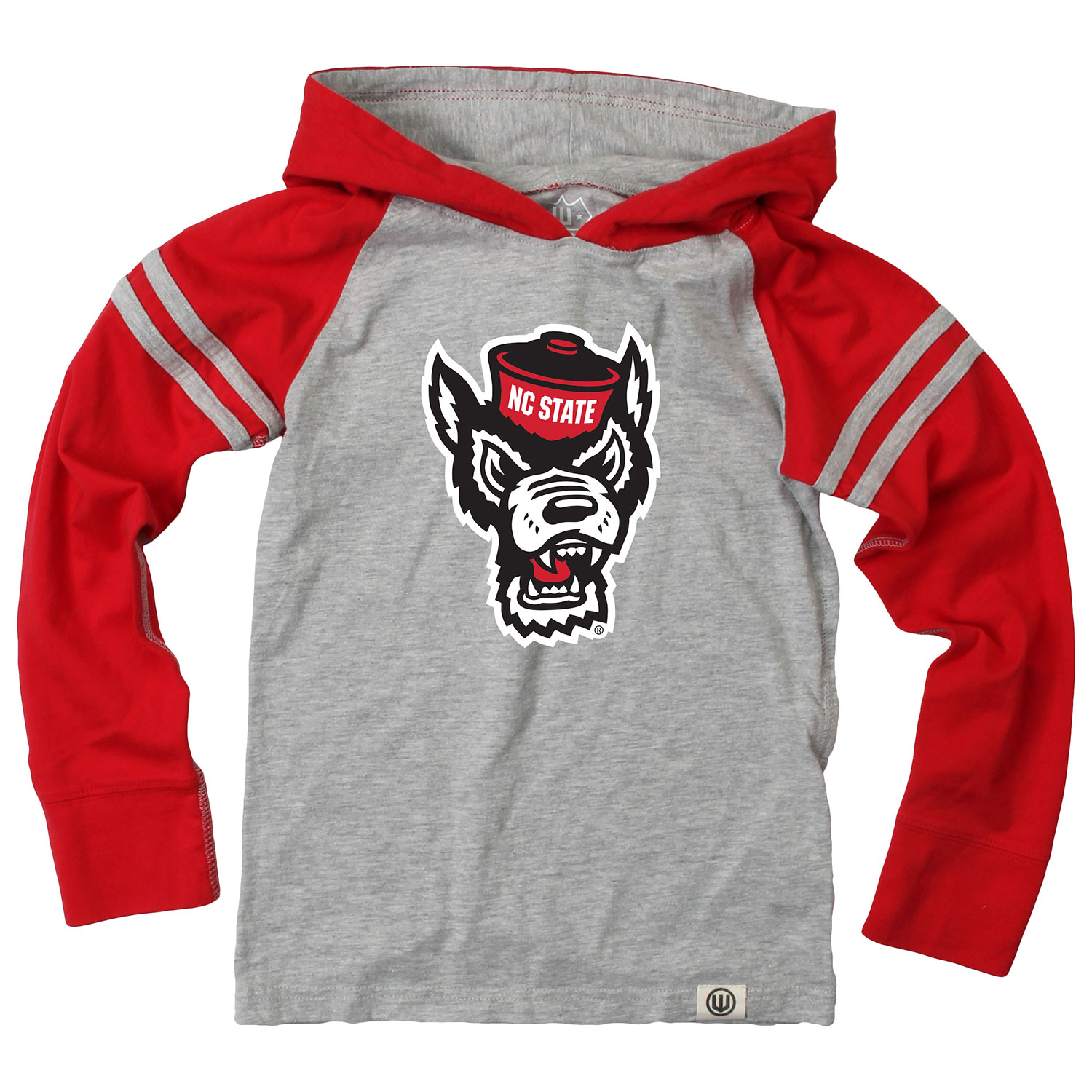 Wes and Willy Youth Boys College Team Long Sleeve Striped Hooded T-Shirt - Picture 26 of 46