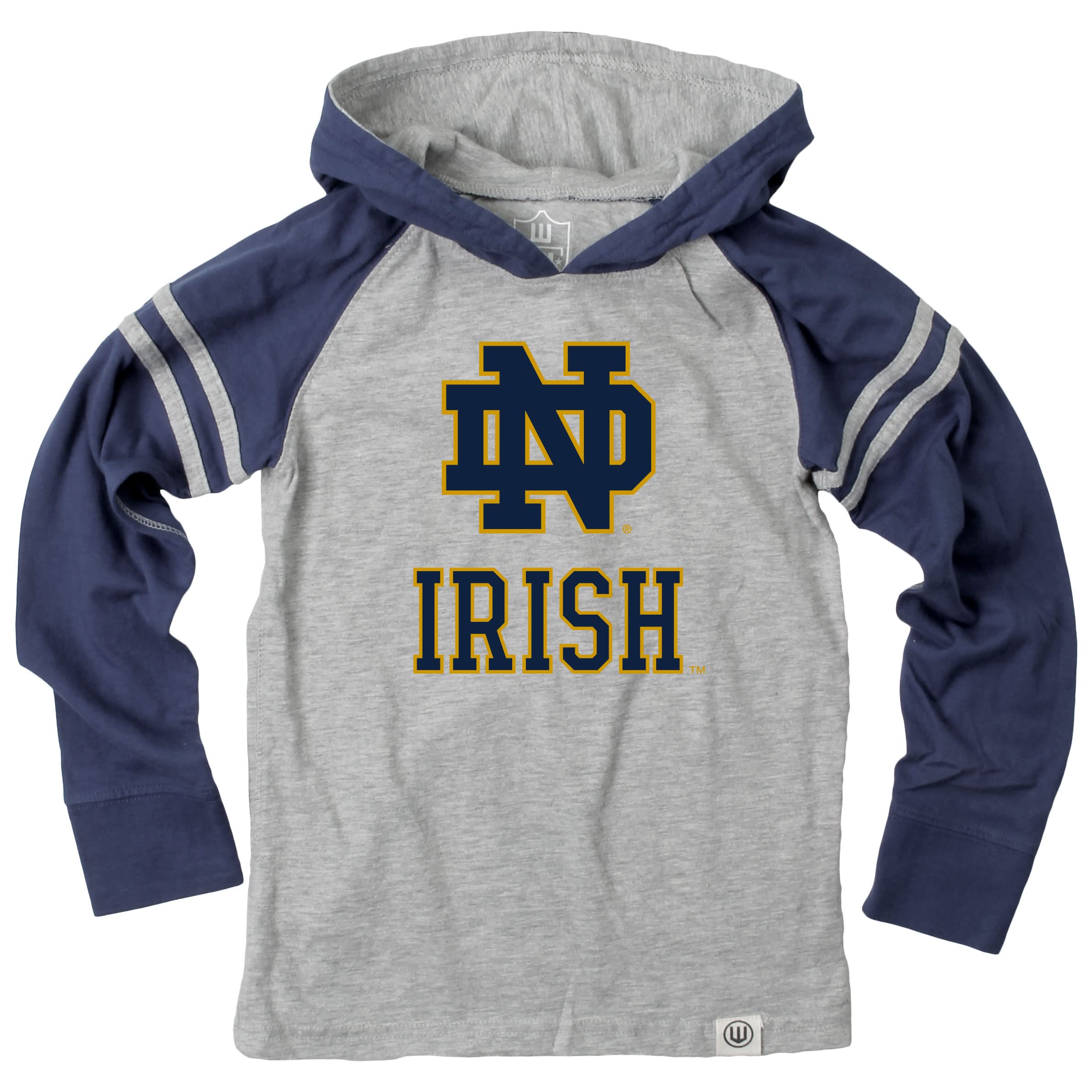 Wes and Willy Youth Boys College Team Long Sleeve Striped Hooded T-Shirt - Picture 29 of 46