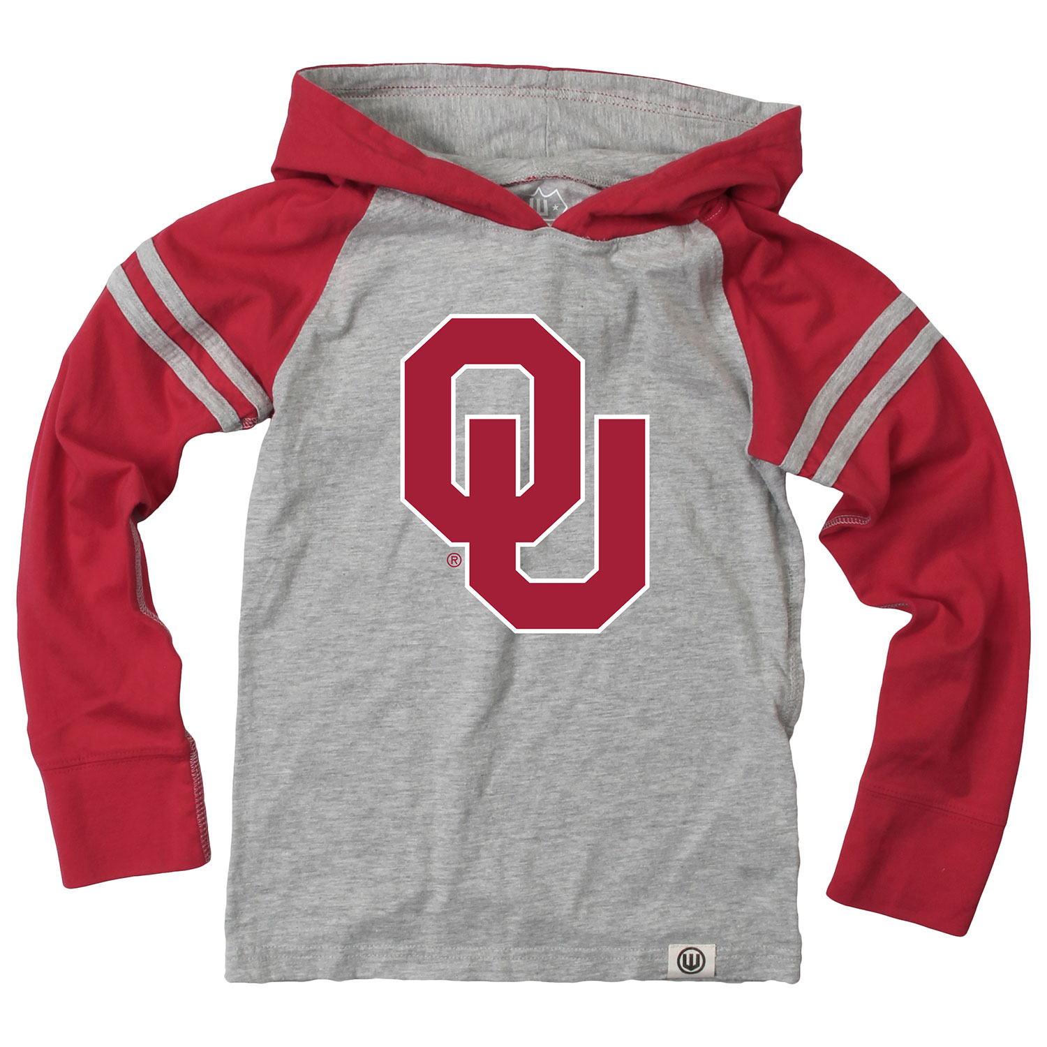 Wes and Willy Youth Boys College Team Long Sleeve Striped Hooded T-Shirt - Picture 32 of 46