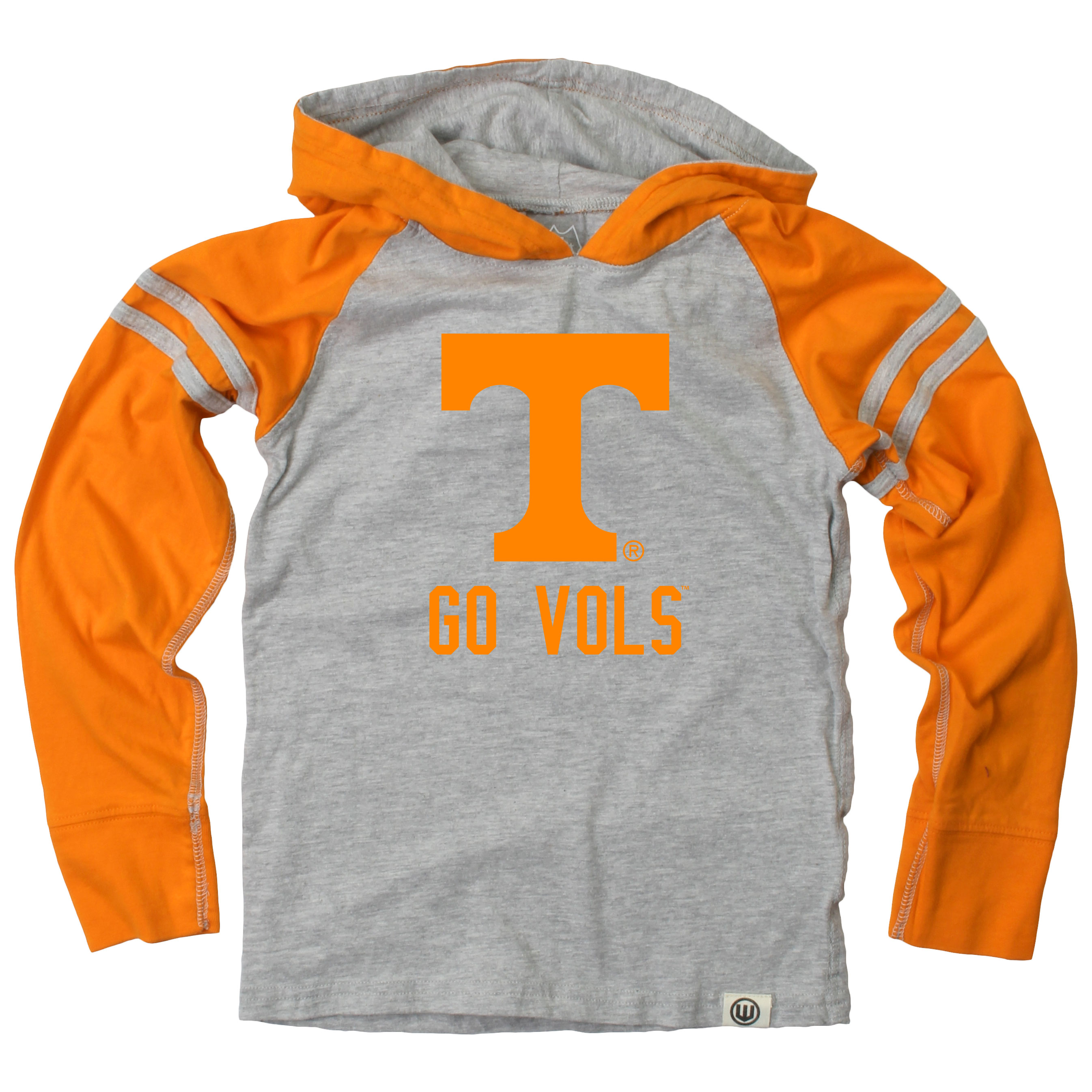 Wes and Willy Youth Boys College Team Long Sleeve Striped Hooded T-Shirt - Picture 38 of 46