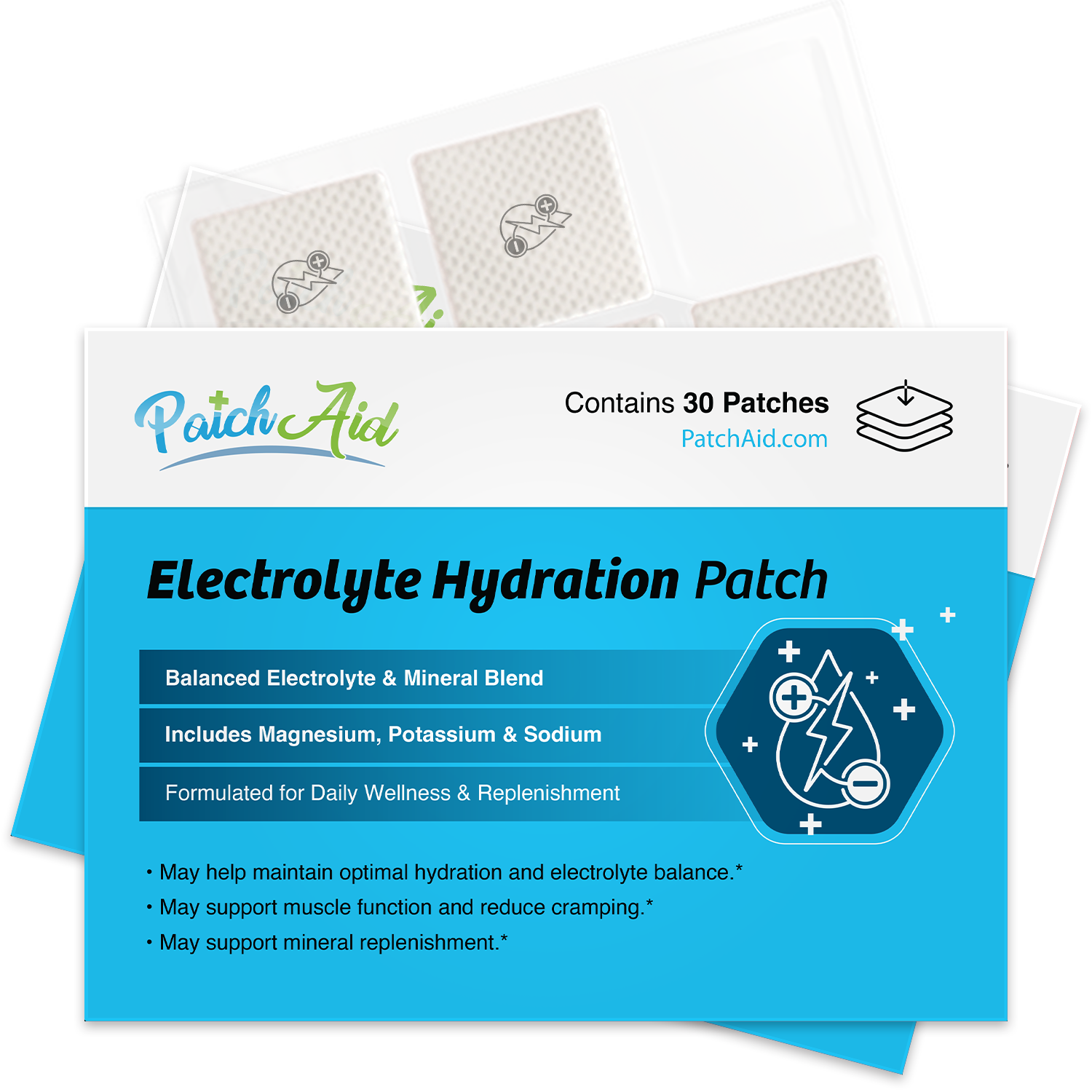 Electrolyte Hydration Patch by PatchAid