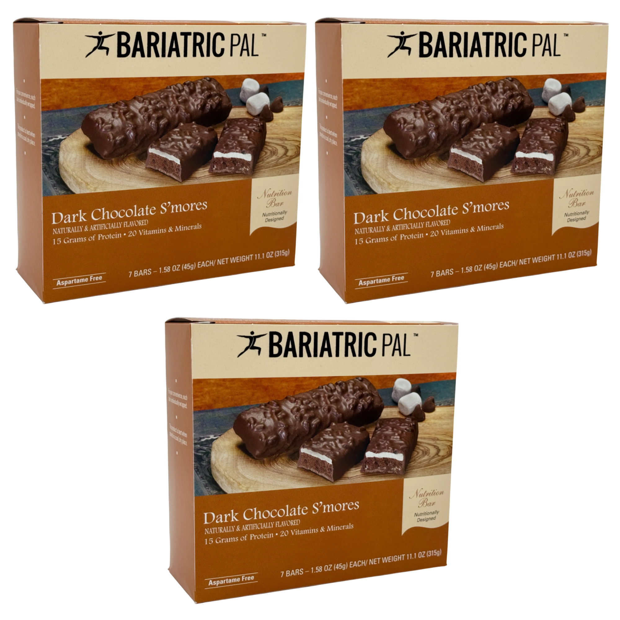 BariatricPal 15g Protein Bars – Dark Chocolate Marshmallow S’mores