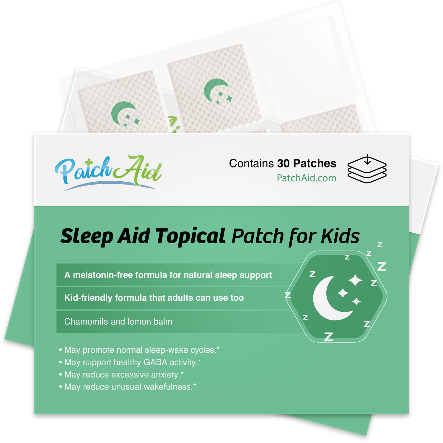 Sleep Aid Topical Patch for Kids by PatchAid - Melatonin-Free! - Bild 9 von 9