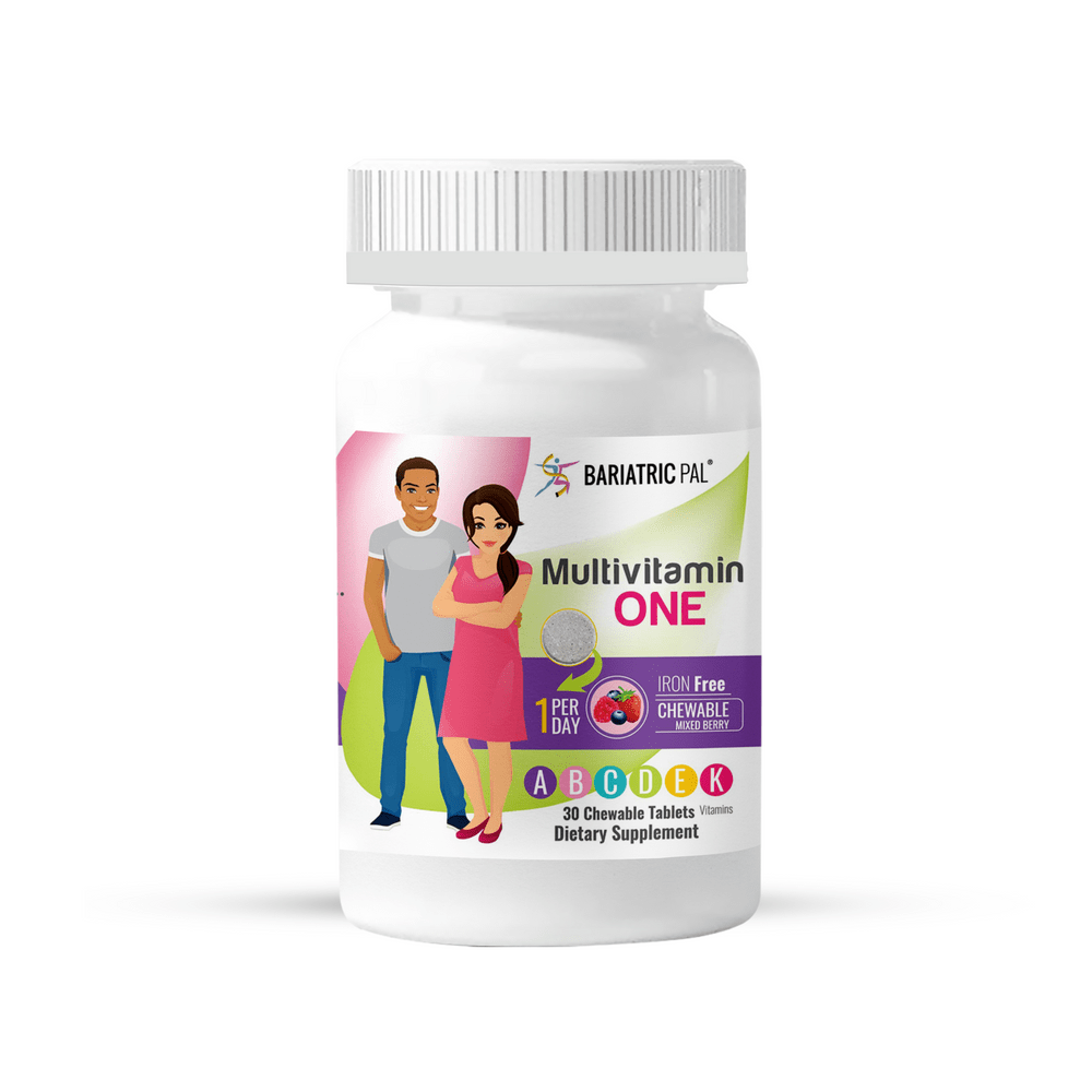BariatricPal Multivitamin ONE "1 per Day!" Chewable & IRON-FREE - Mixed Berry - Picture 4 of 7