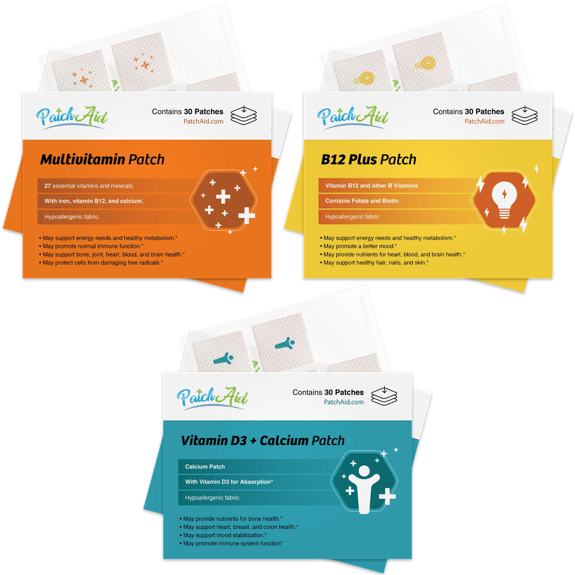 Gastric Band Vitamin Patch Pack by PatchAid