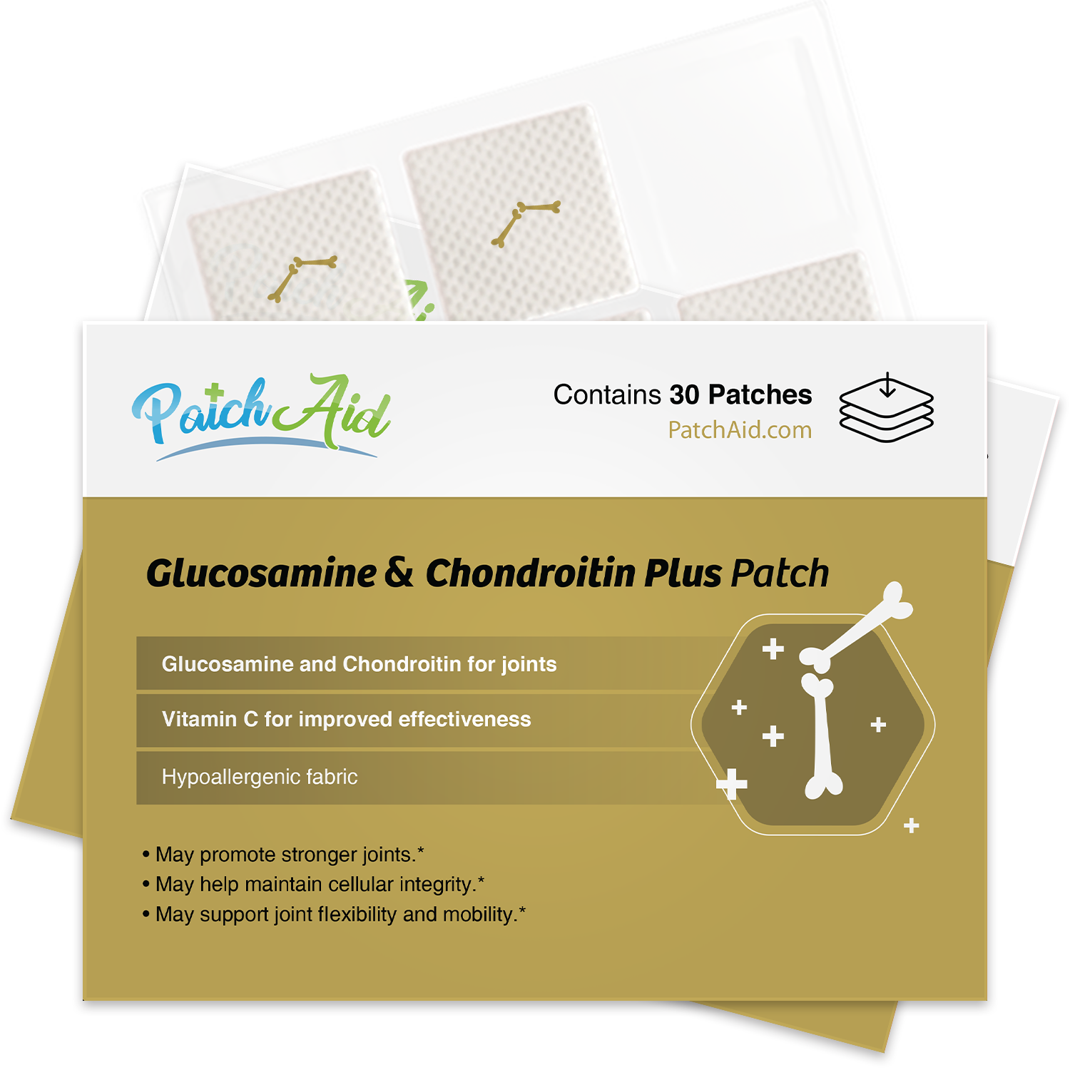 Glucosamine and Chondroitin Topical Plus Vitamin Patch by PatchAid - Picture 10 of 13