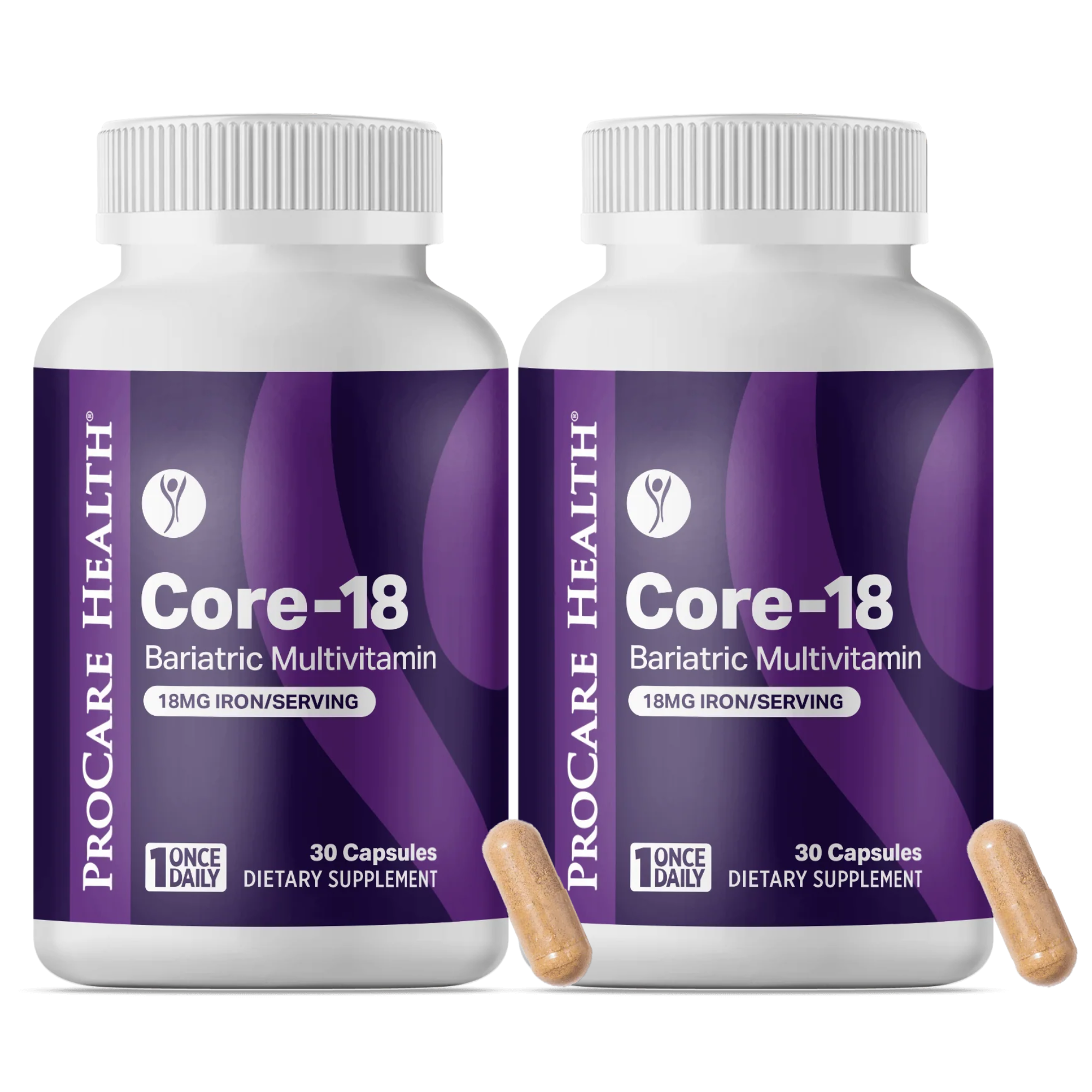 ProCare Health “1 per Day!” Bariatric Multivitamin Capsule with 18mg Iron